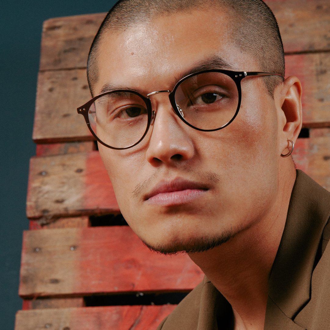 Color_LFL1219C3OPT - Johan Oval Optical Frame in Light Gold and Brown