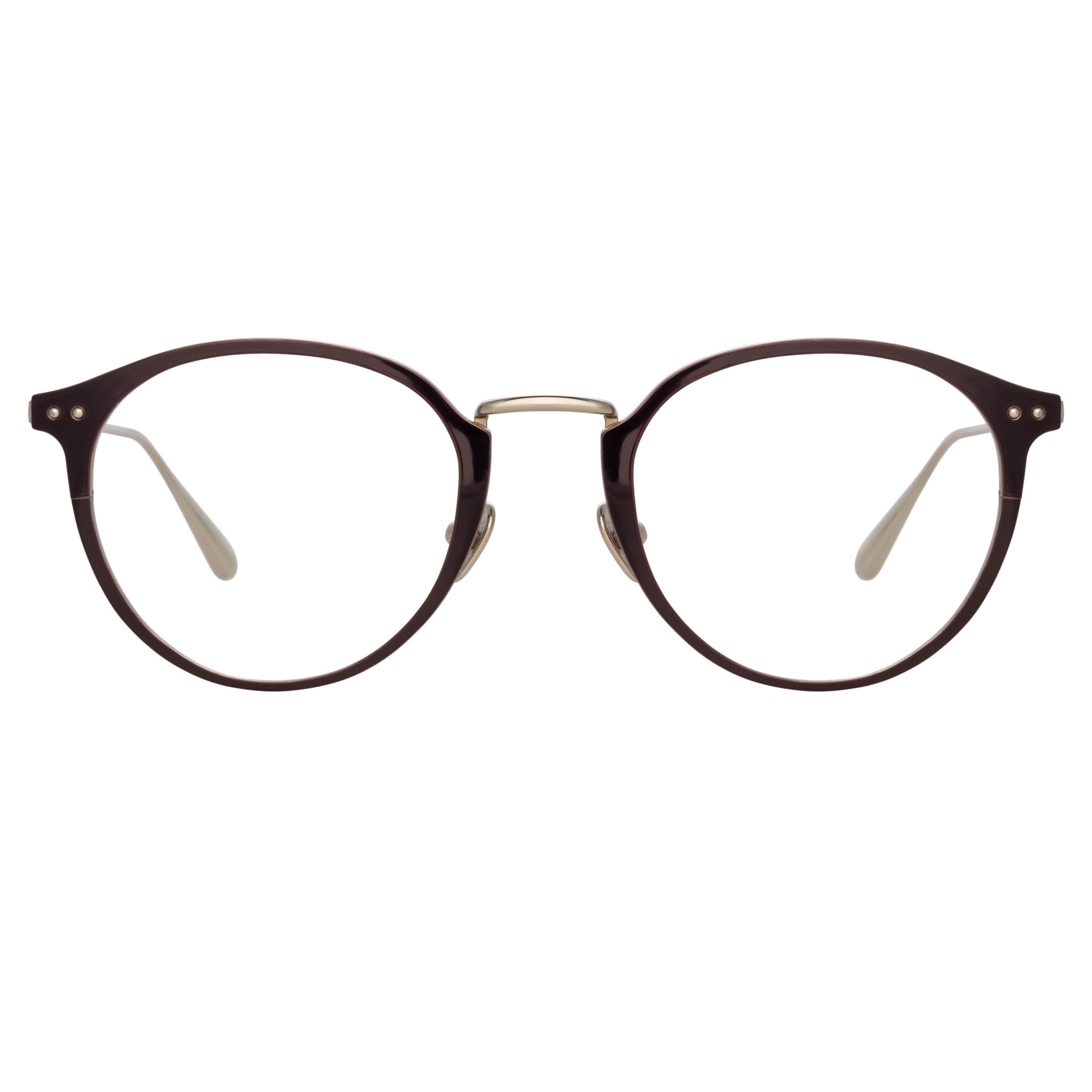 Color_LFL1219C3OPT - Johan Oval Optical Frame in Light Gold and Brown