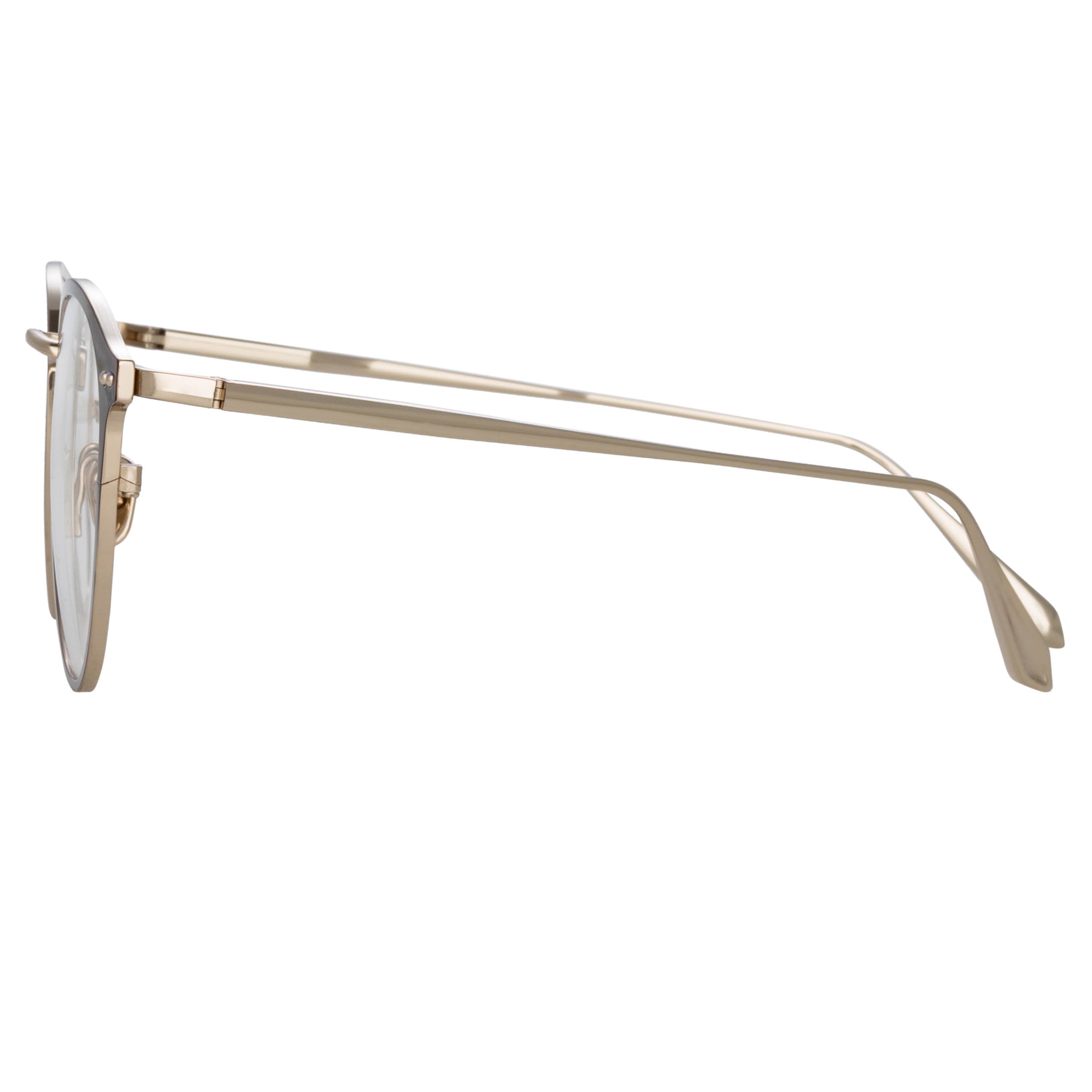 Color_LFL1219C3OPT - Johan Oval Optical Frame in Light Gold and Brown