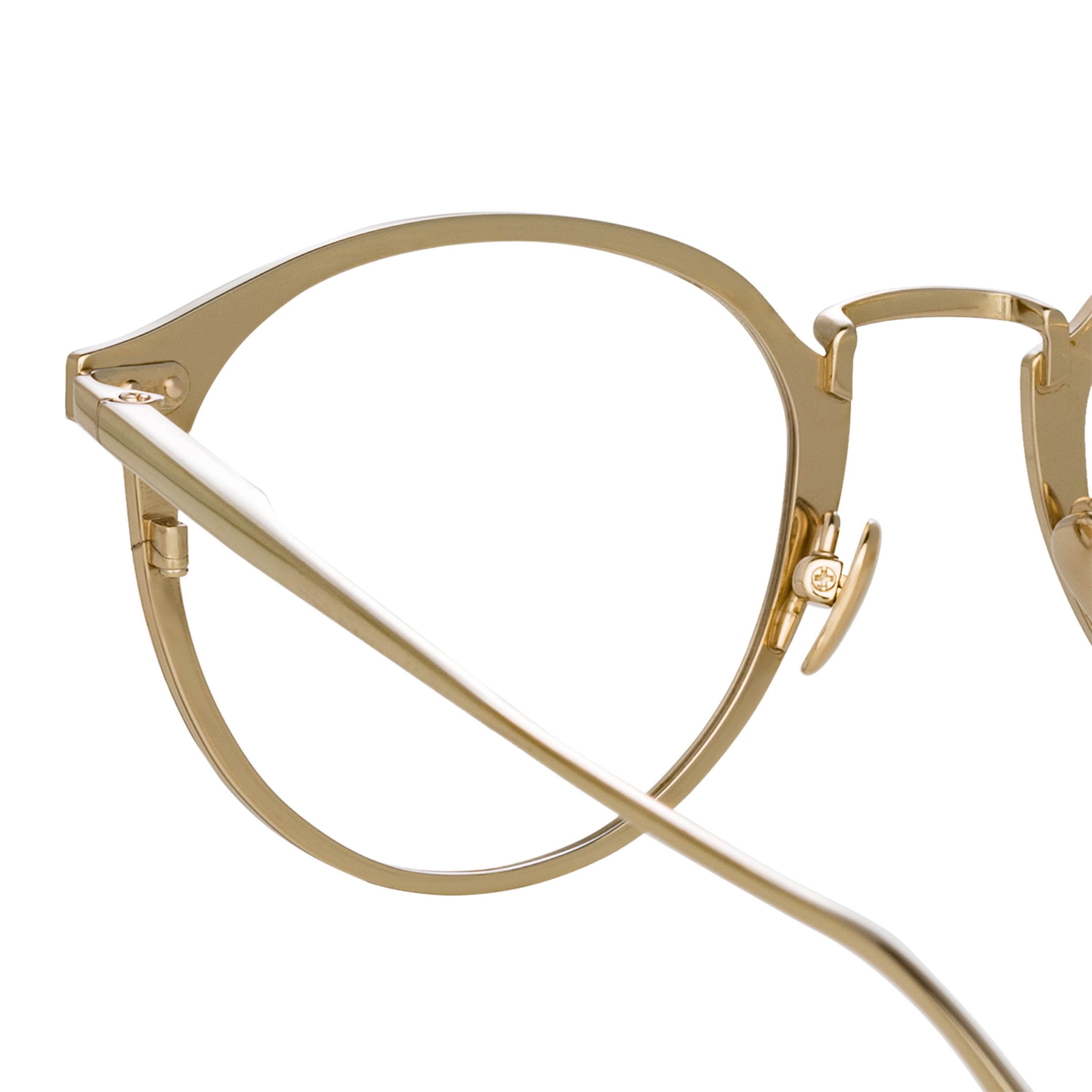 Color_LFL1219C3OPT - Johan Oval Optical Frame in Light Gold and Brown