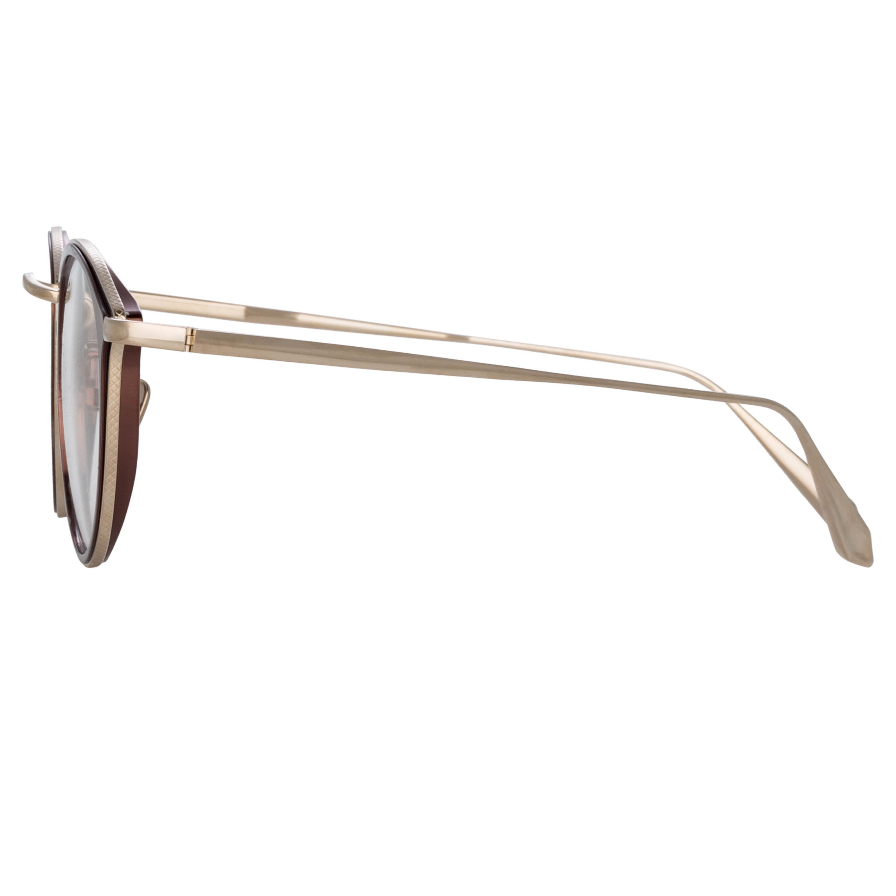 Color_LFL1224C2OPT - Luis Oval Optical Frame in White Gold and Black