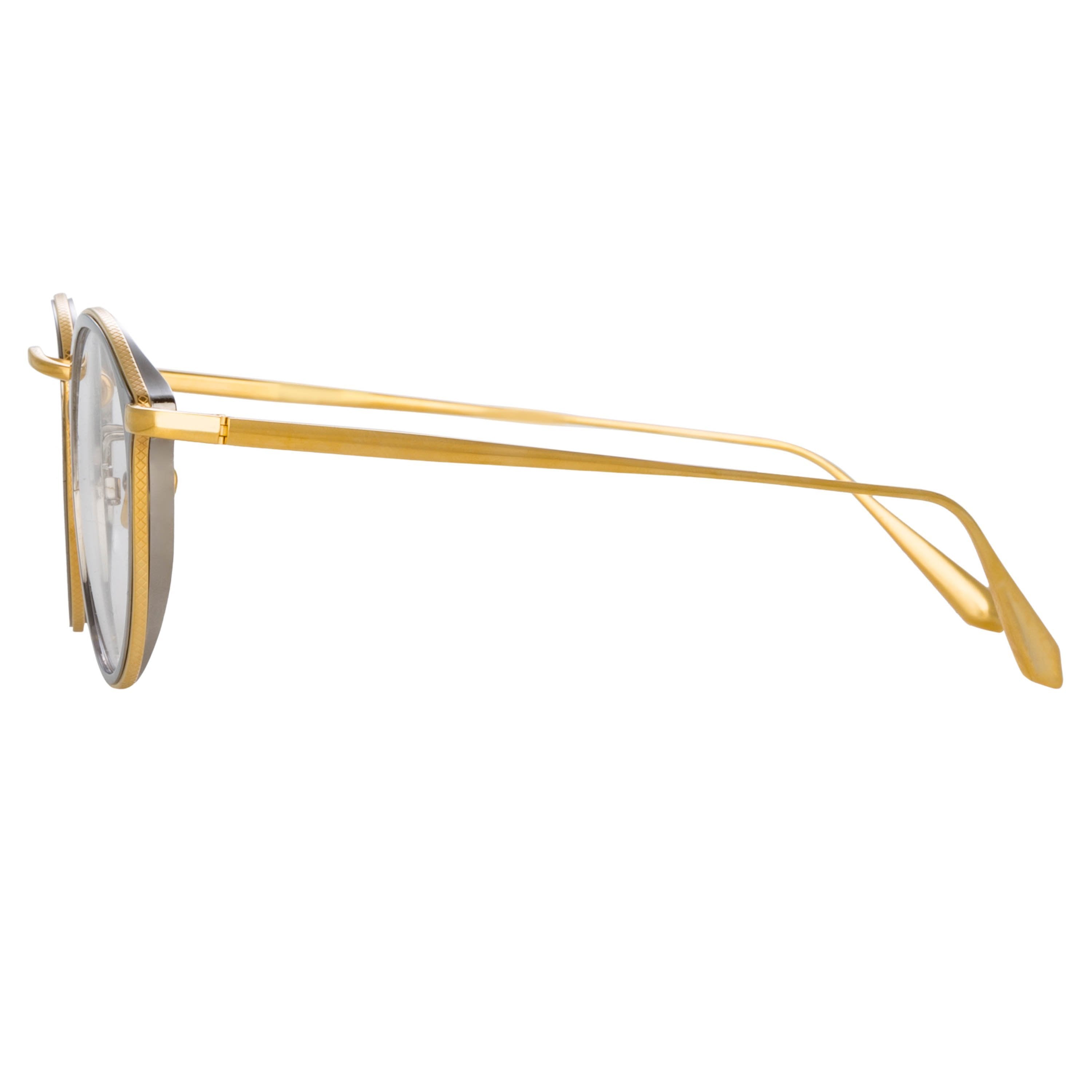 Color_LFL1224C4OPT - Luis Oval Optical Frame in Yellow Gold and White Gold (Men's)