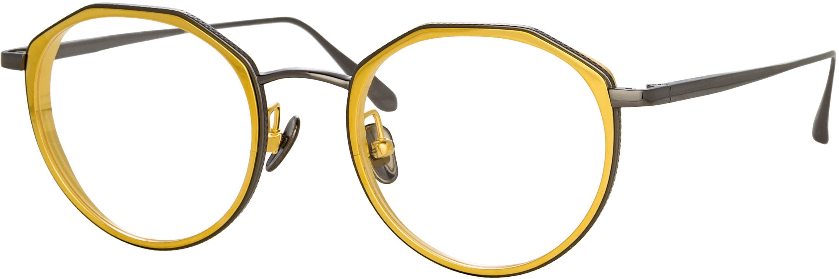 Color_LFL1225C5OPT - Cesar Angular Optical Frame in Nickel and Yellow Gold