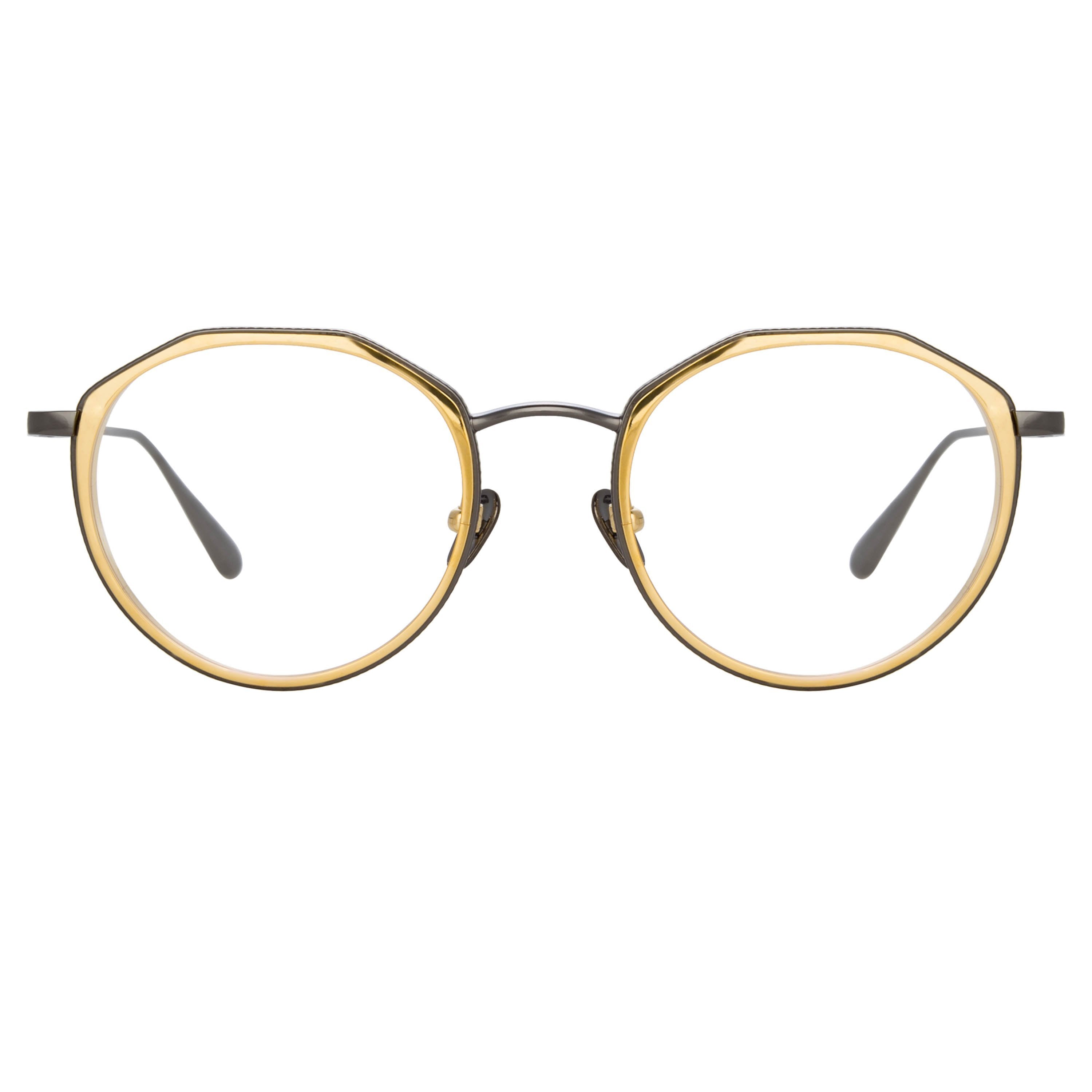Color_LFL1225C5OPT - Cesar Angular Optical Frame in Nickel and Yellow Gold