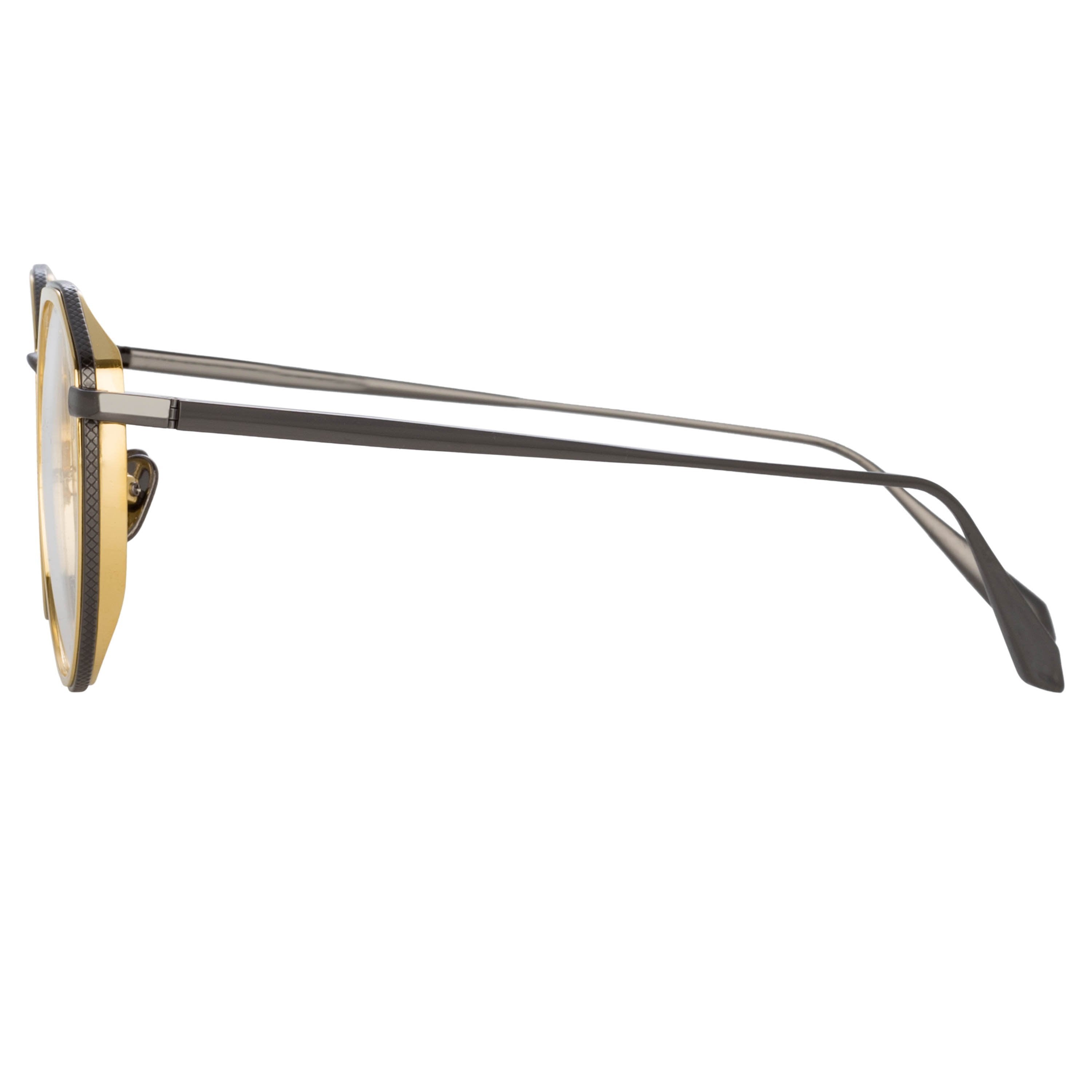 Color_LFL1225C5OPT - Cesar Angular Optical Frame in Nickel and Yellow Gold