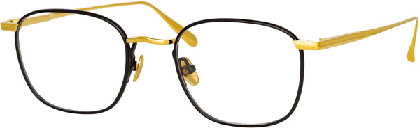 Color_LFL1228C1OPT - Hendrik Oval Optical Frame in Yellow Gold and Black