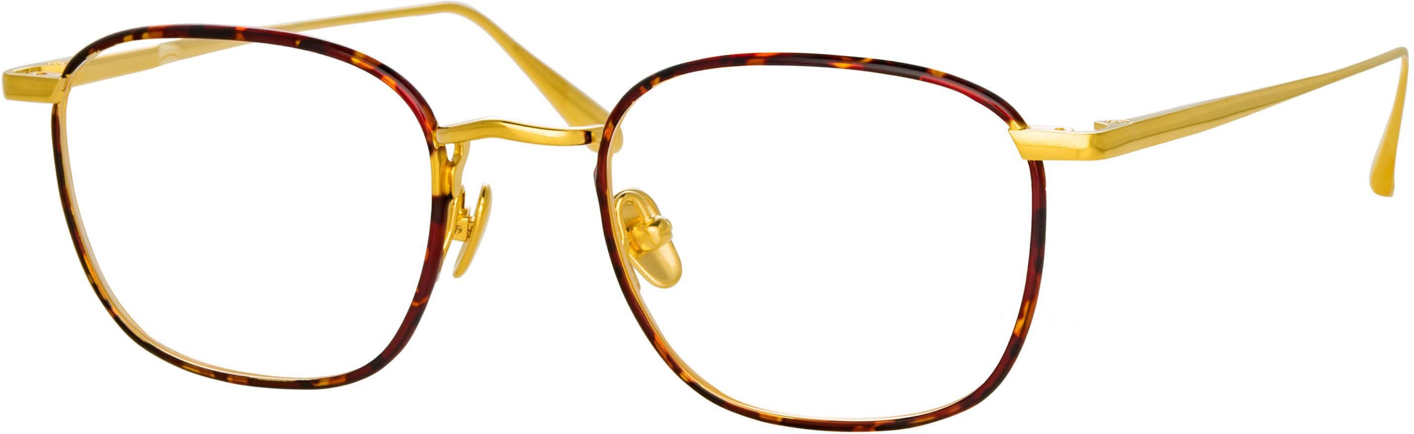 Color_LFL1228C3OPT - Hendrik Oval Optical Frame in Yellow Gold and Tortoiseshell