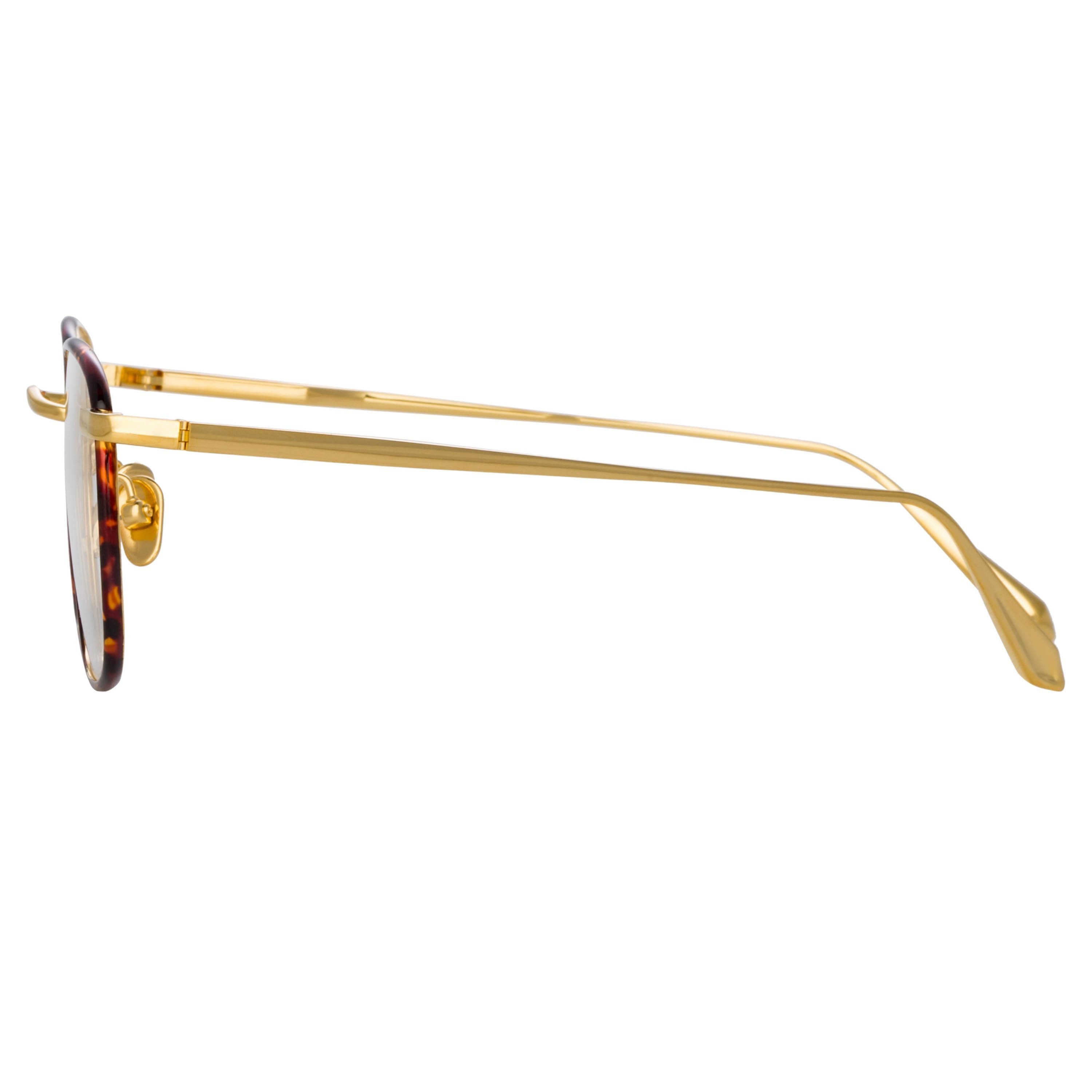 Color_LFL1228C3OPT - Hendrik Oval Optical Frame in Yellow Gold and Tortoiseshell