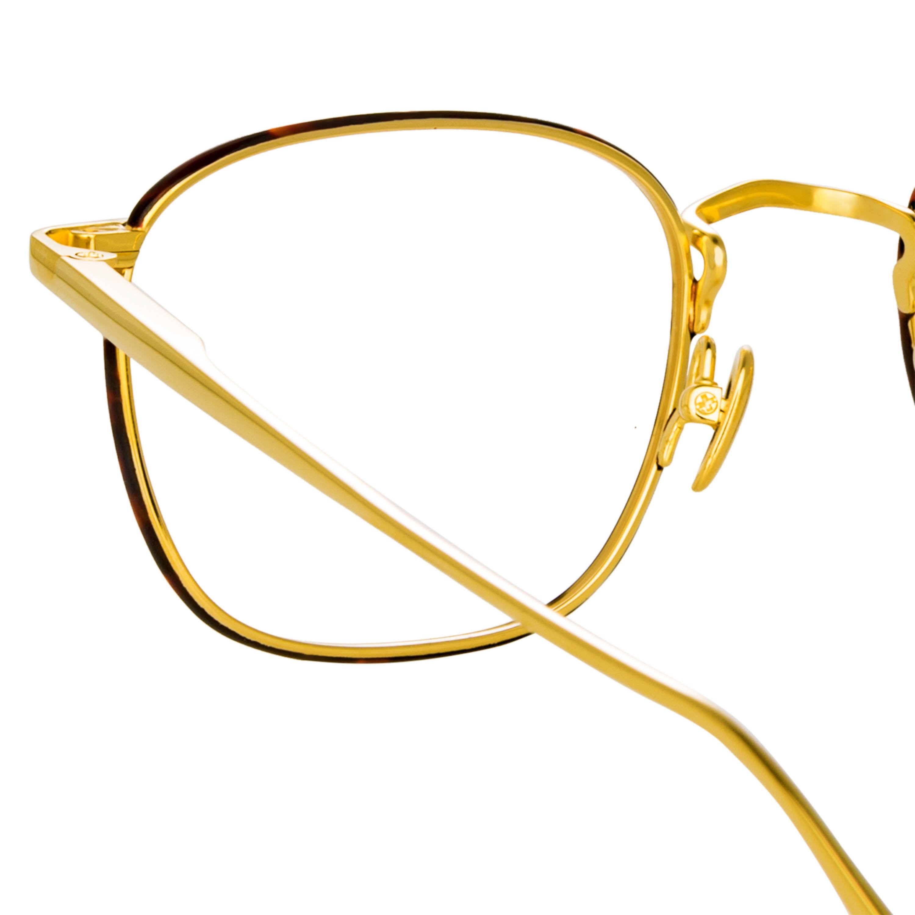 Color_LFL1228C3OPT - Hendrik Oval Optical Frame in Yellow Gold and Tortoiseshell