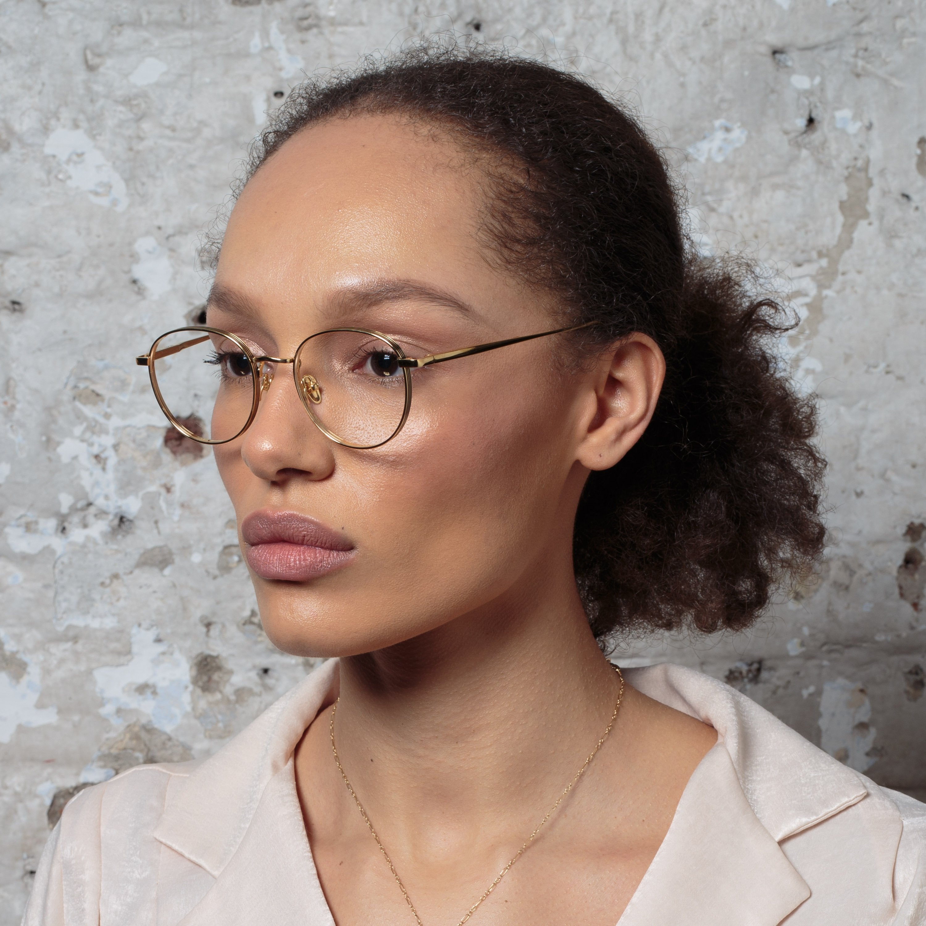 Color_LFL1229C3OPT - Luna Oval Optical Frame in Light Gold