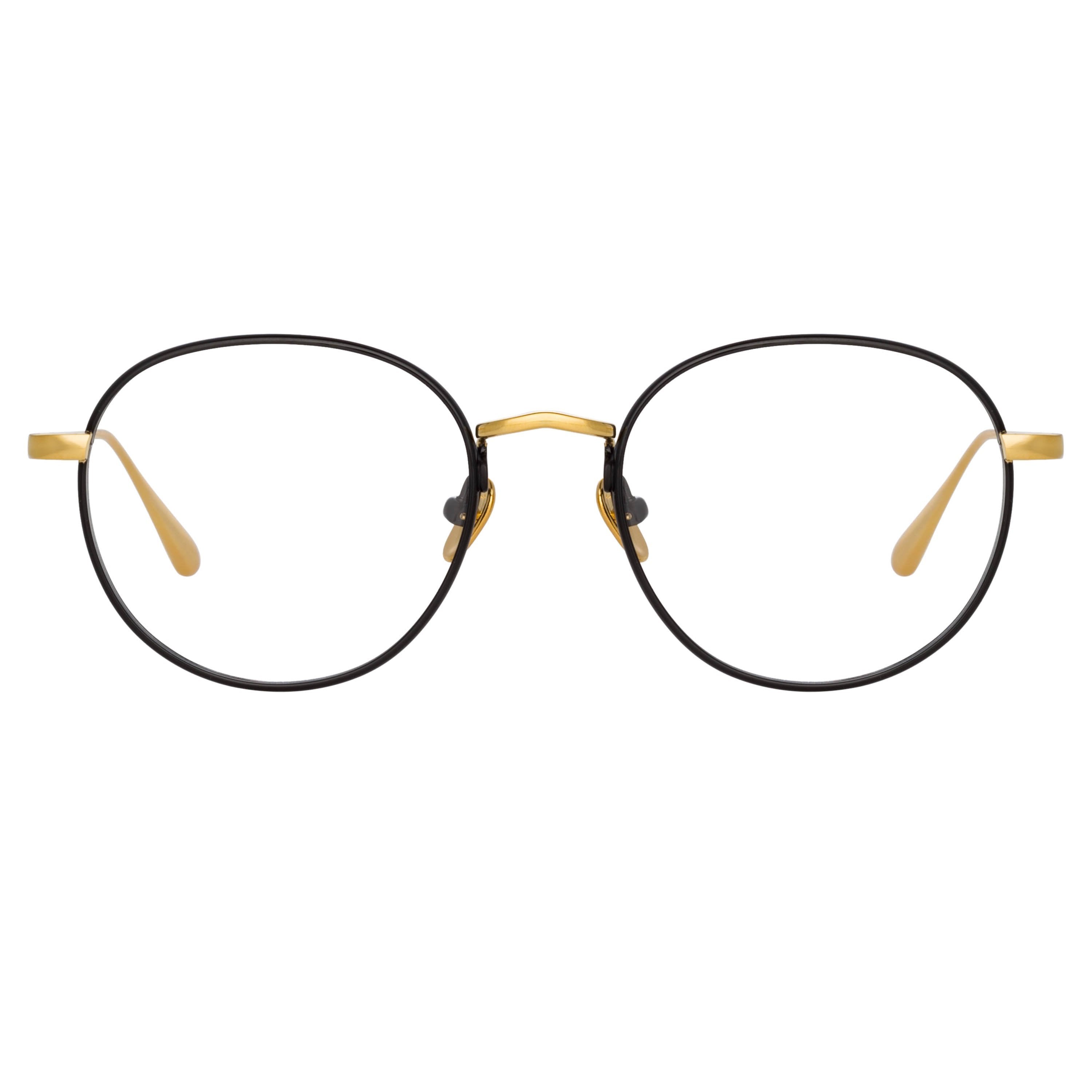 Color_LFL1230C1OPT - Anton Oval Optical Frame in Yellow Gold and Black