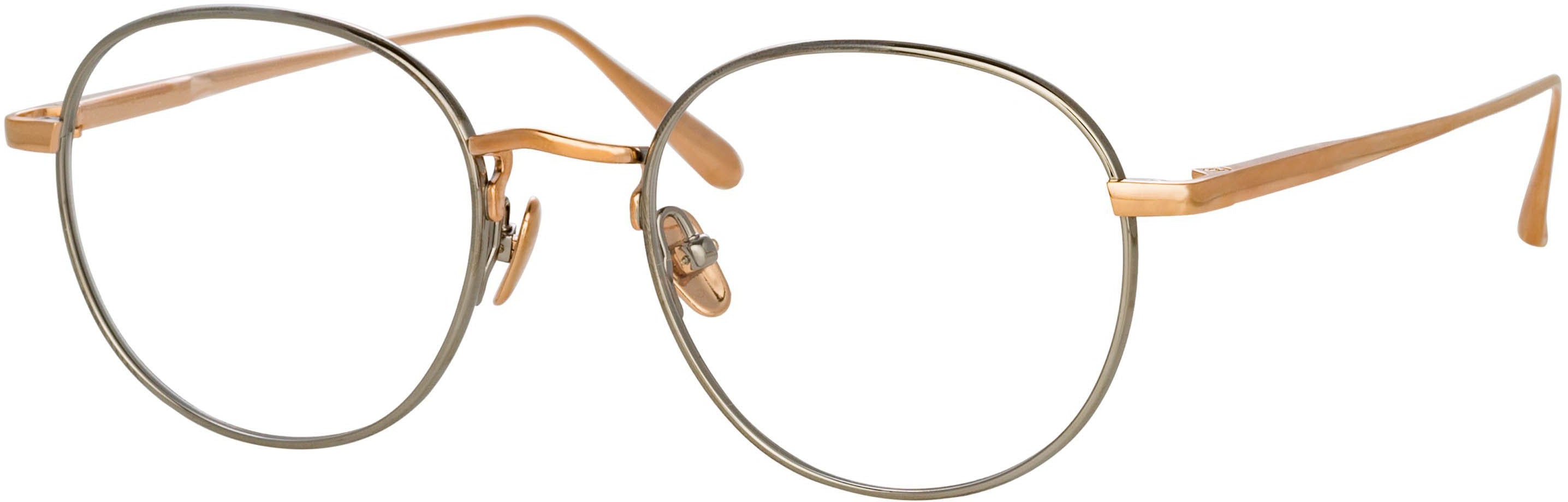 Color_LFL1230C2OPT - Anton Oval Optical Frame in Rose Gold and White Gold