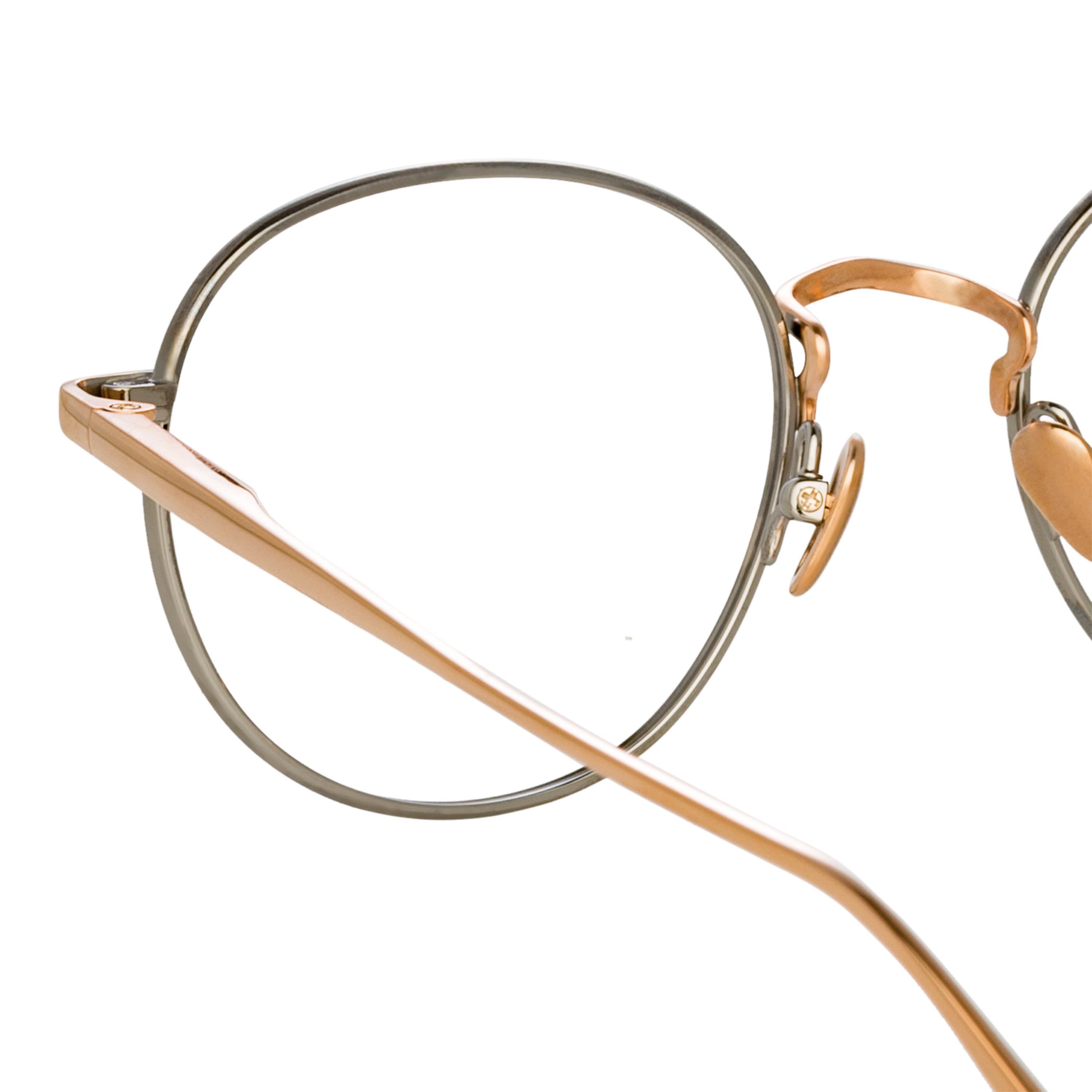 Color_LFL1230C2OPT - Anton Oval Optical Frame in Rose Gold and White Gold