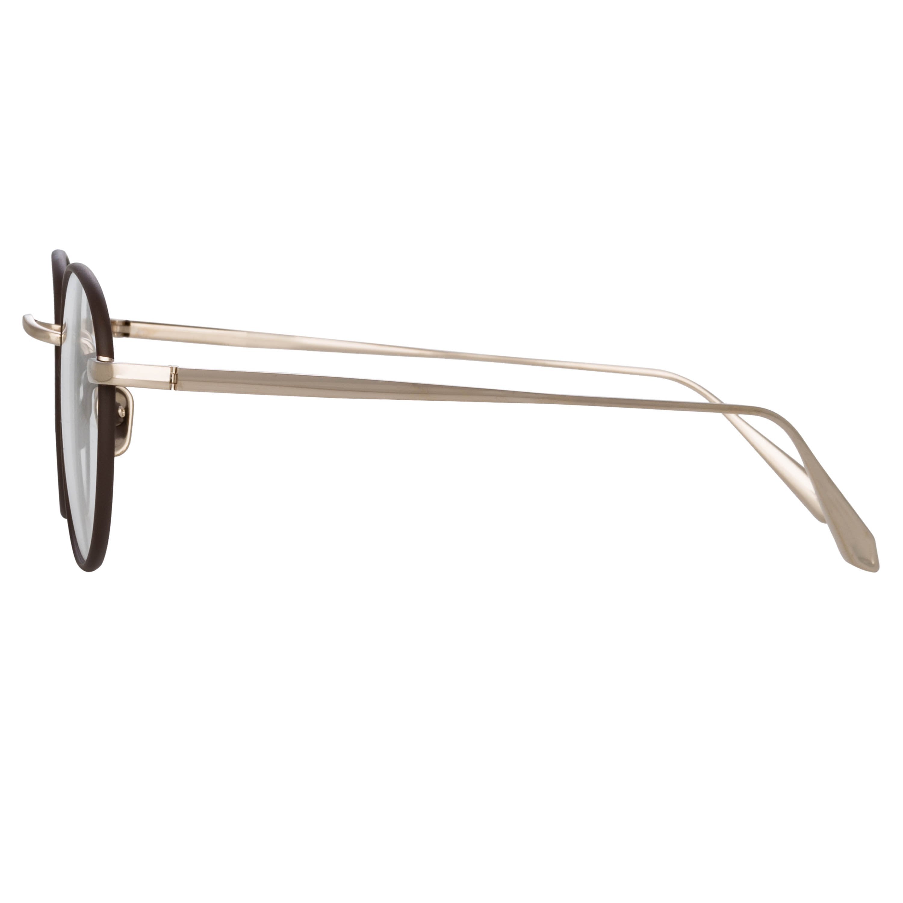 Color_LFL1230C4OPT - Anton Oval Optical Frame in Light Gold and Brown