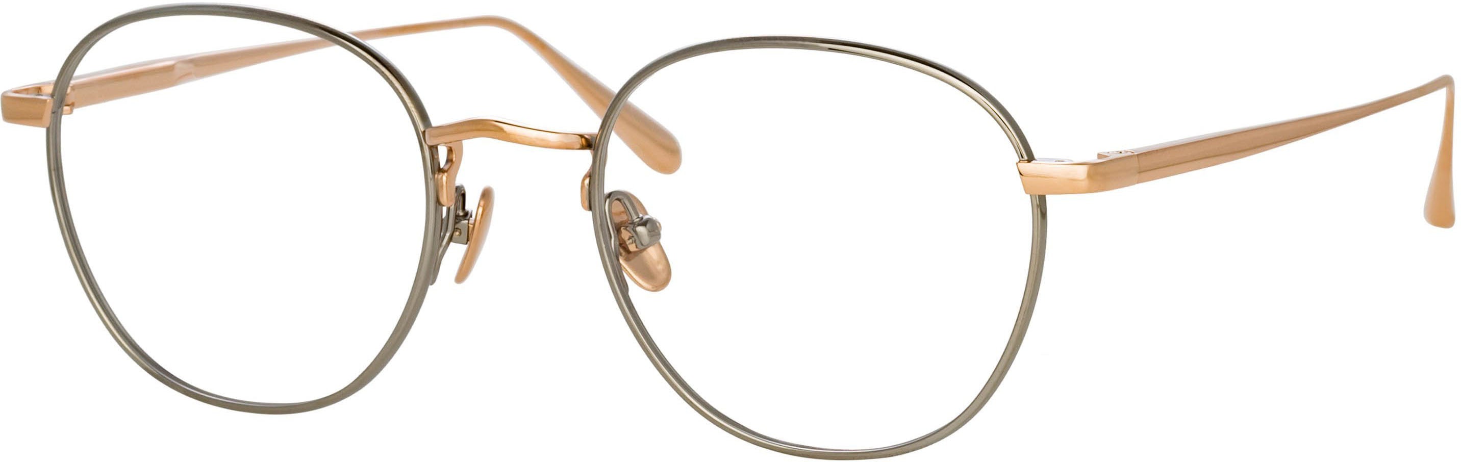 Color_LFL1233C2OPT - Jules Oval Optical Frame in Rose Gold and White Gold