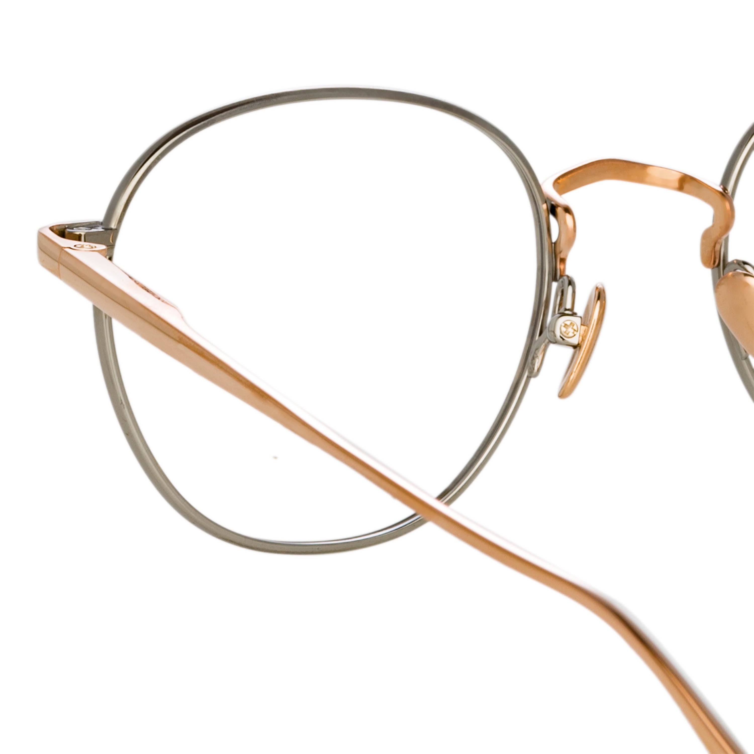 Color_LFL1233C2OPT - Jules Oval Optical Frame in Rose Gold and White Gold