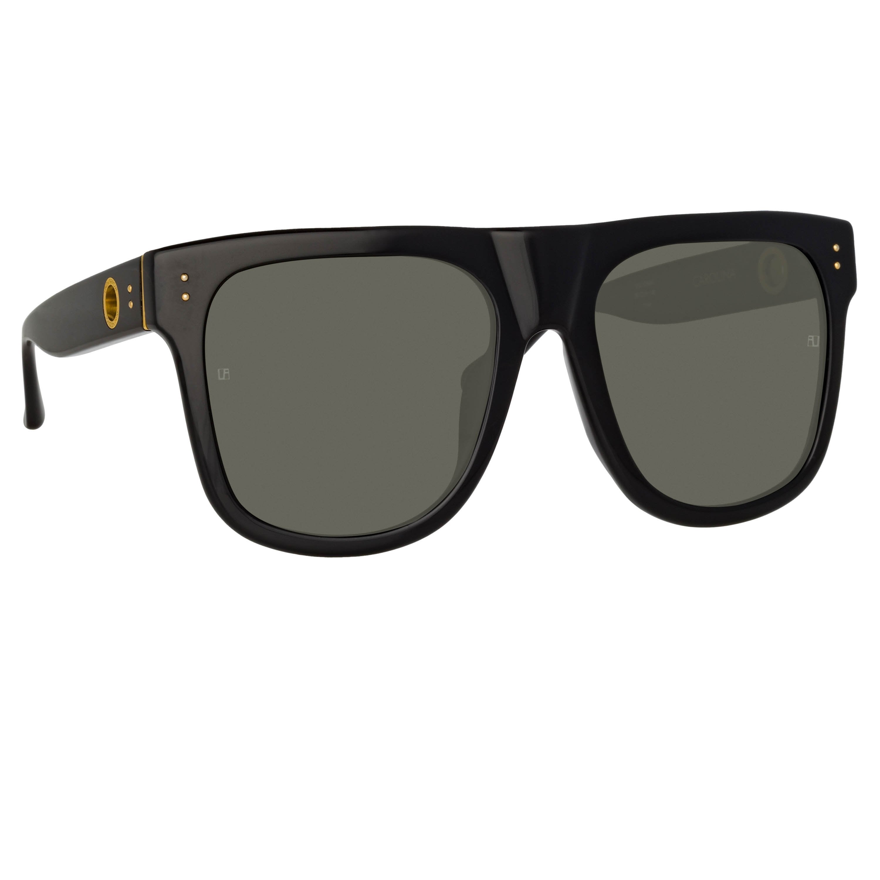 Color_LFL1250C1SUN - Carolina Flat Top Sunglasses in Black