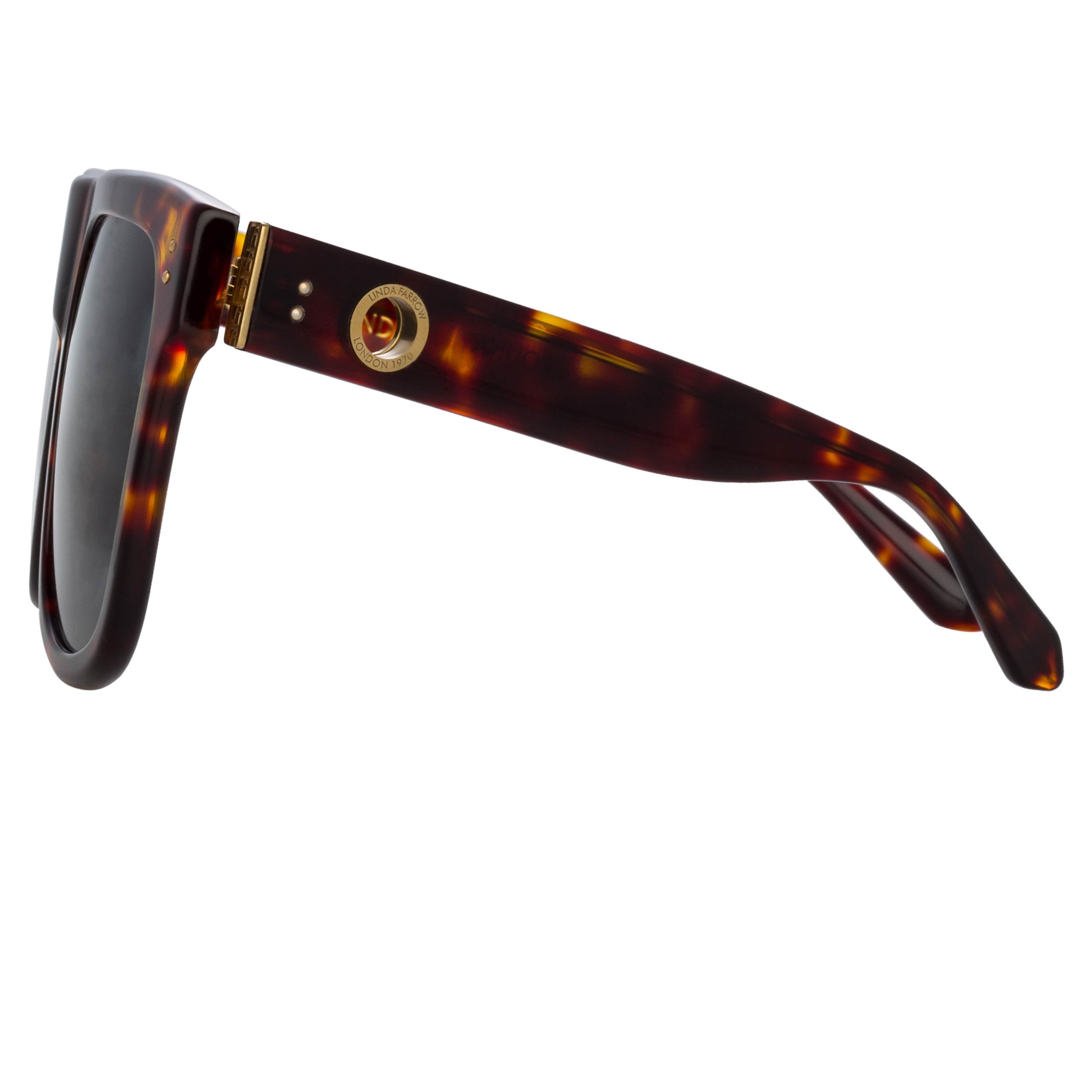 Color_LFL1250C2SUN - Carolina Flat Top Sunglasses in Tortoiseshell