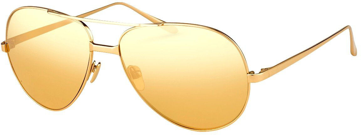 Color_LFL128C11SUN - Linda Farrow 128 C11 Aviator Sunglasses