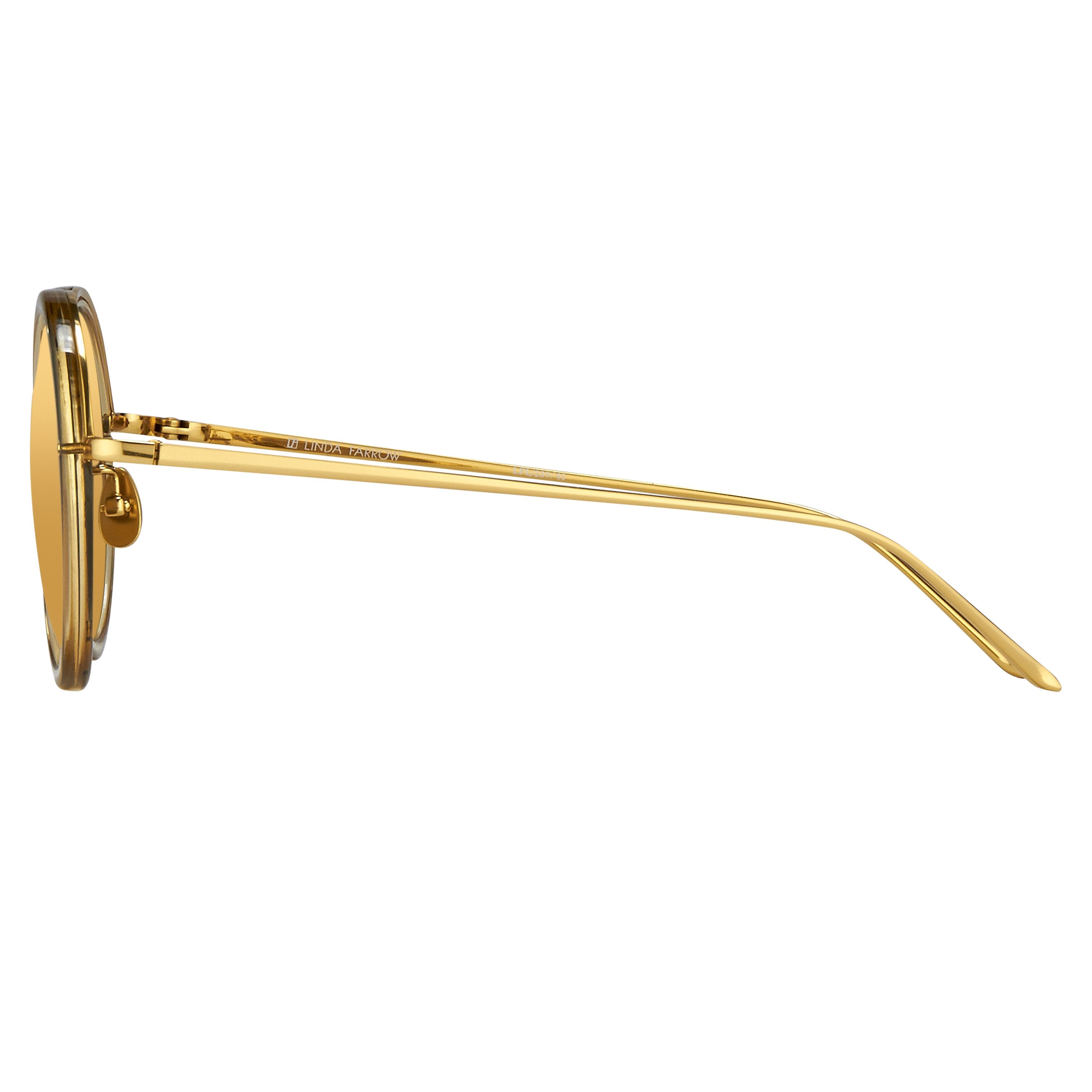 Color_LFL239C45SUN - Linda Farrow Tracy C45 Round Sunglasses