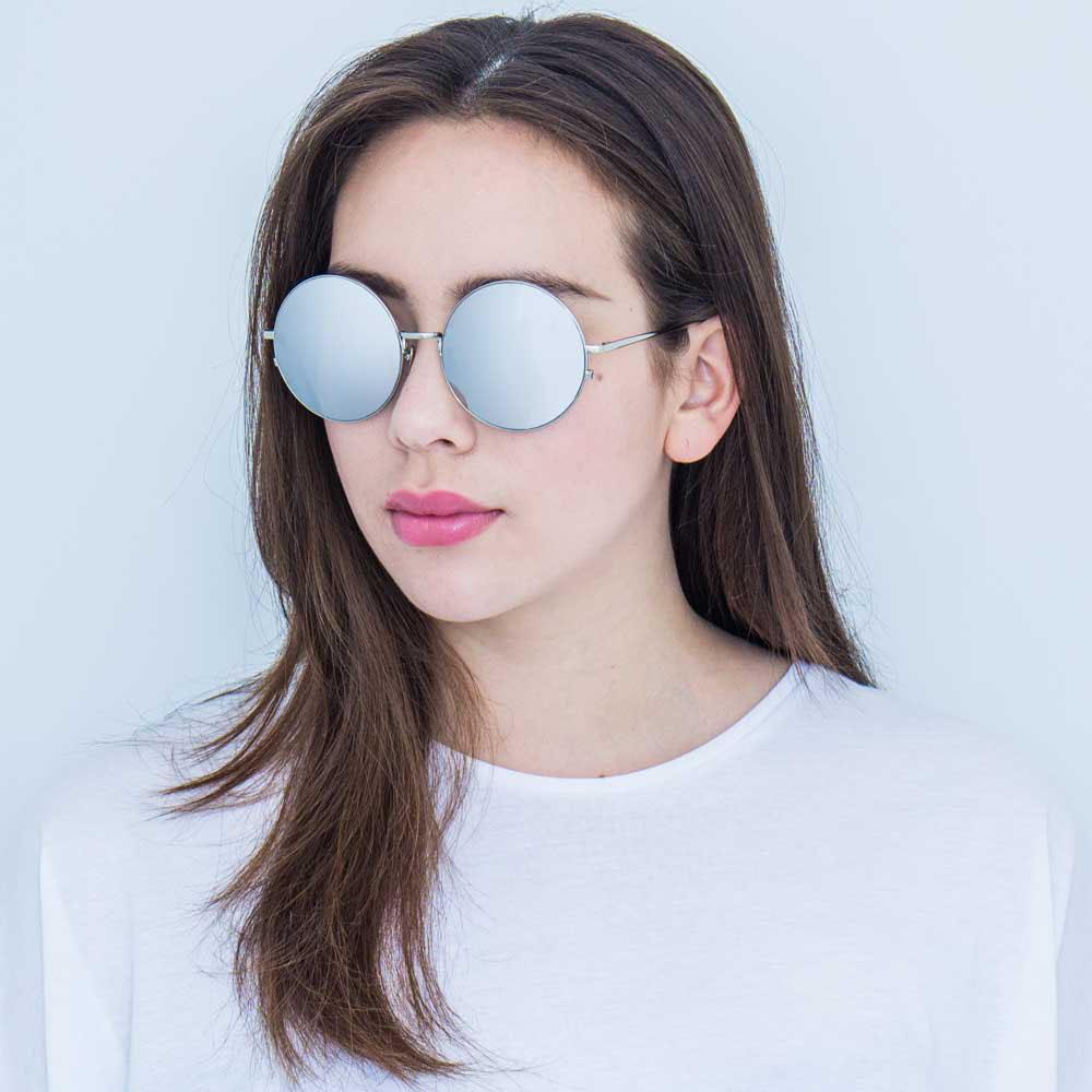 Color_LFL343C4SUN - Linda Farrow 343 C4 Round Sunglasses