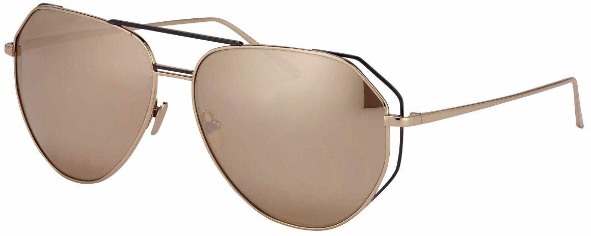 Color_LFL351C7SUN - Linda Farrow 351 C7 Aviator Sunglasses