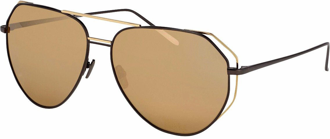 Color_LFL351C8SUN - Linda Farrow 351 C8 Aviator Sunglasses