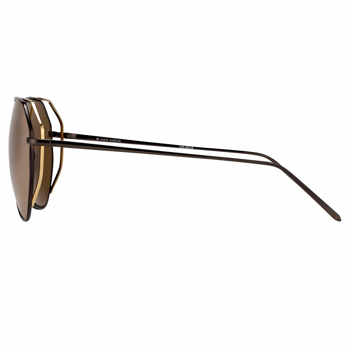 Color_LFL351C8SUN - Linda Farrow 351 C8 Aviator Sunglasses