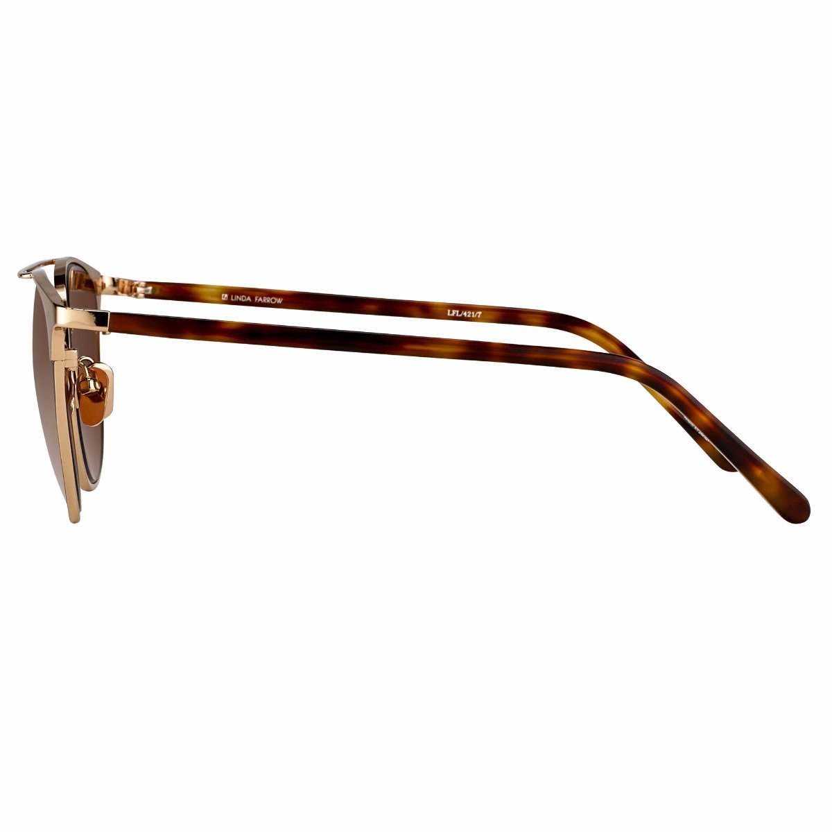 Color_LFL421C7SUN - Linda Farrow 421 C7 Browline Sunglasses