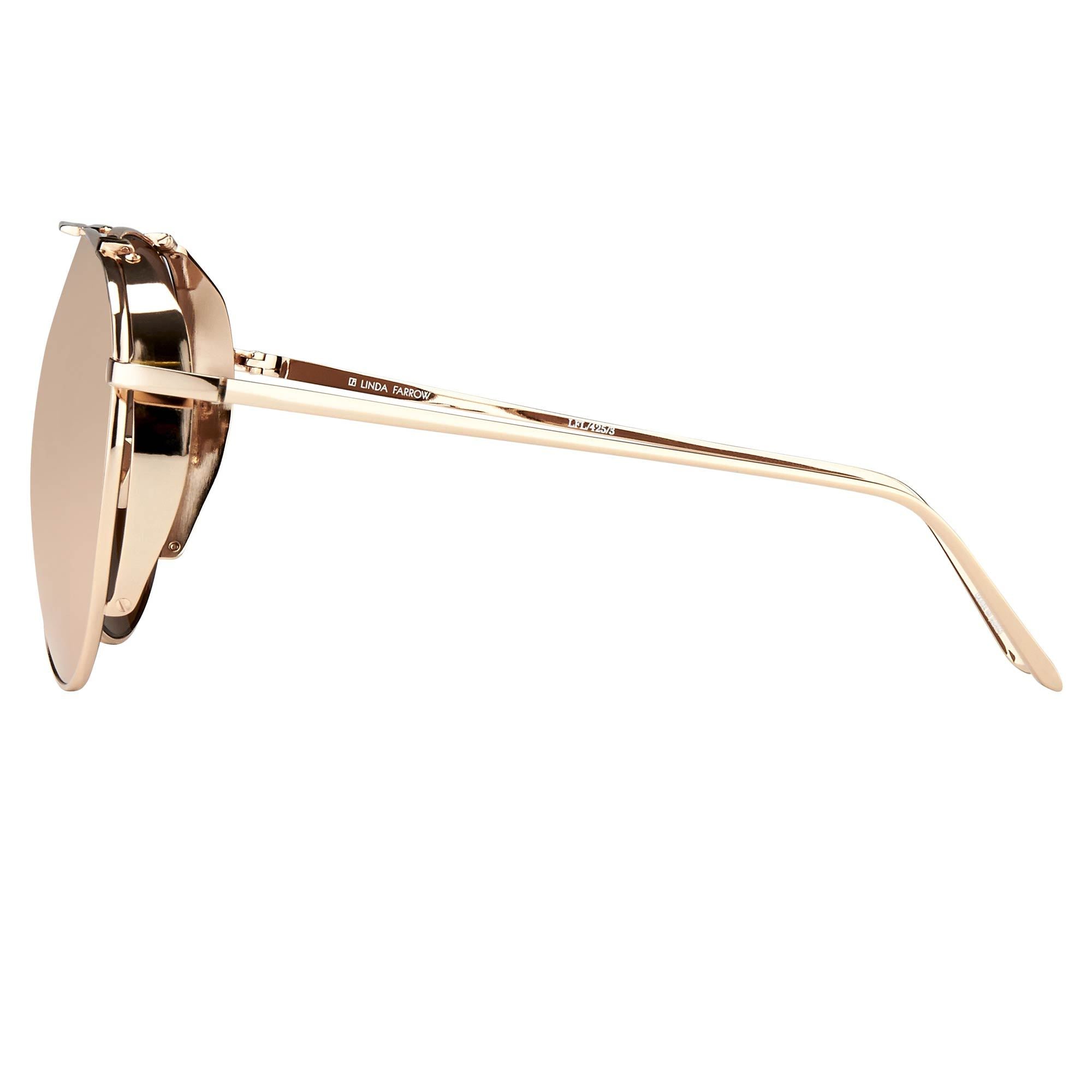 Color_LFL425C3SUN - Linda Farrow 425 C3 Aviator Sunglasses