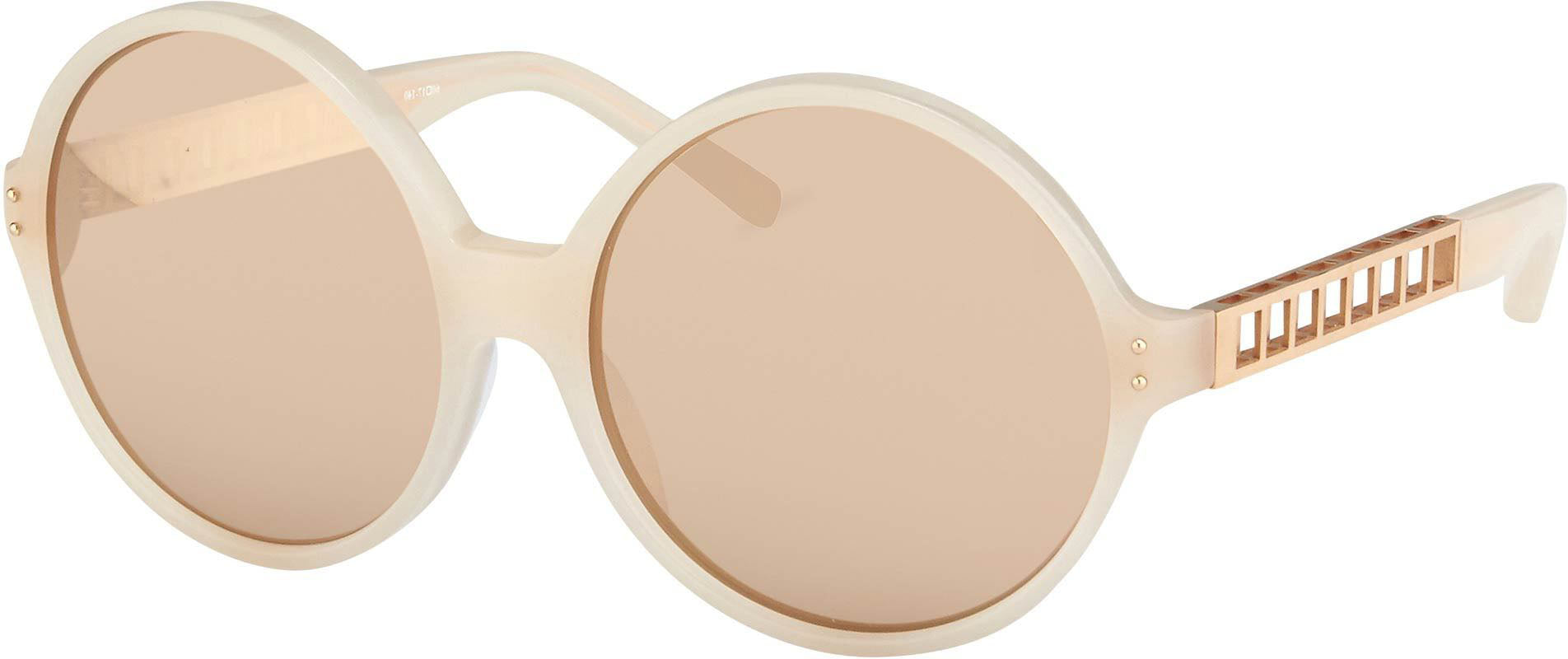 Color_LFL451C5SUN - Linda Farrow 451 C5 Round Sunglasses