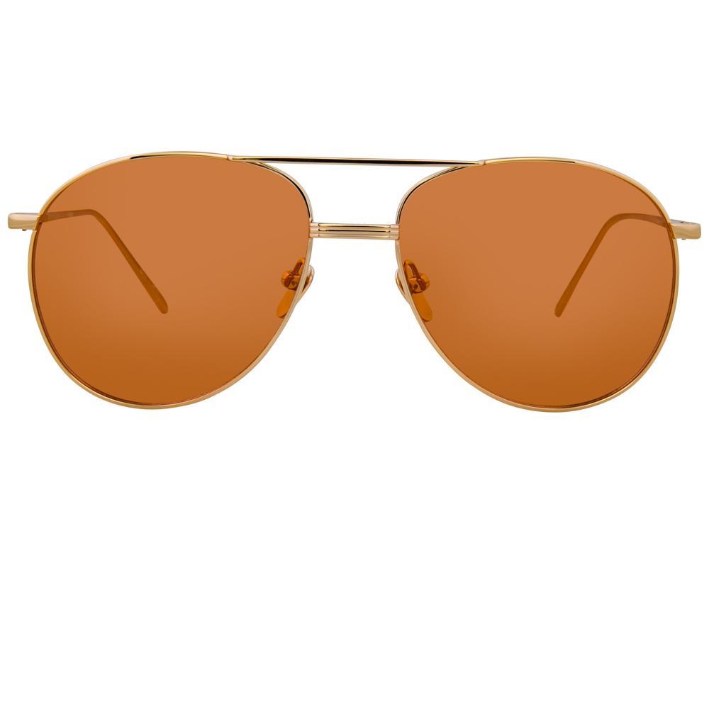 Color_LFL482C8SUN - Linda Farrow 482 C8 Aviator Sunglasses