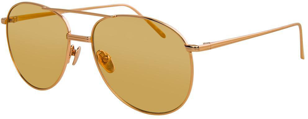 Color_LFL482C9SUN - Linda Farrow 482 C9 Aviator Sunglasses