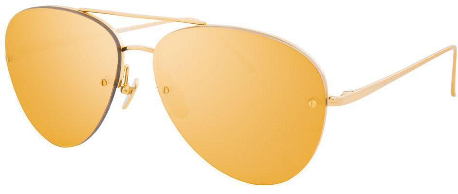 Color_LFL498C1SUN - Linda Farrow 498 C1 Aviator Sunglasses