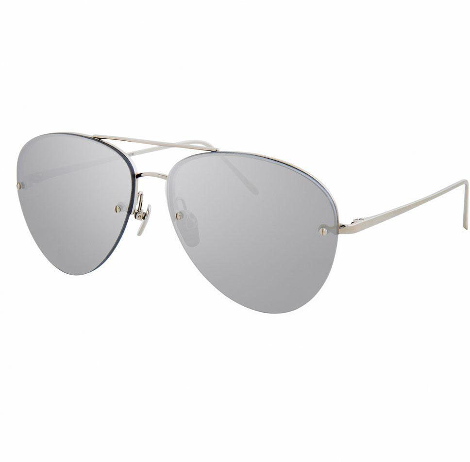 Color_LFL498C2SUN - Linda Farrow 498 C2 Aviator Sunglasses