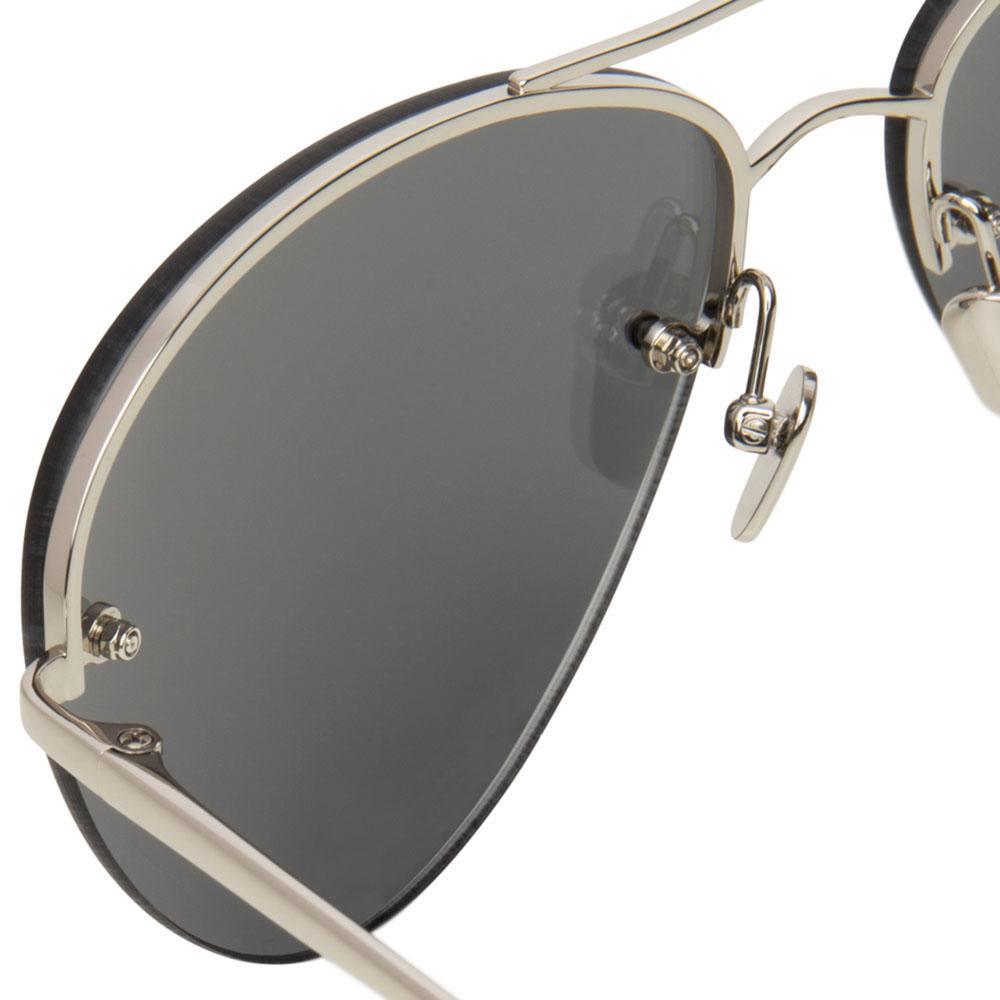 Color_LFL498C2SUN - Linda Farrow 498 C2 Aviator Sunglasses