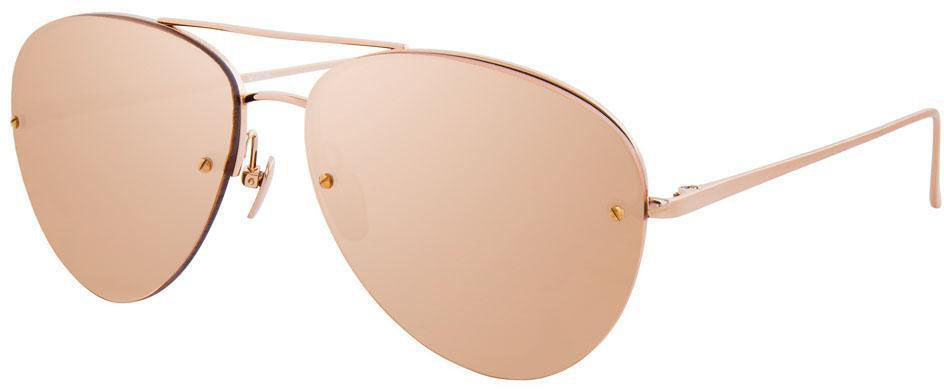 Color_LFL498C3SUN - Linda Farrow 498 C3 Aviator Sunglasses