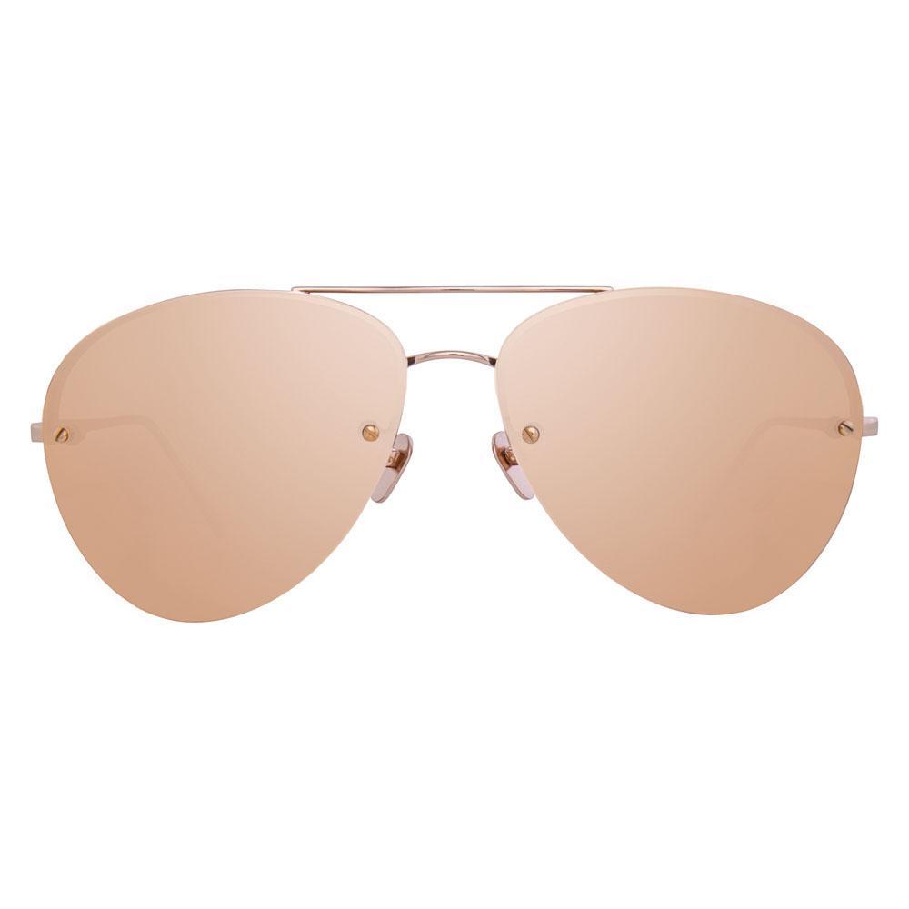 Color_LFL498C3SUN - Linda Farrow 498 C3 Aviator Sunglasses