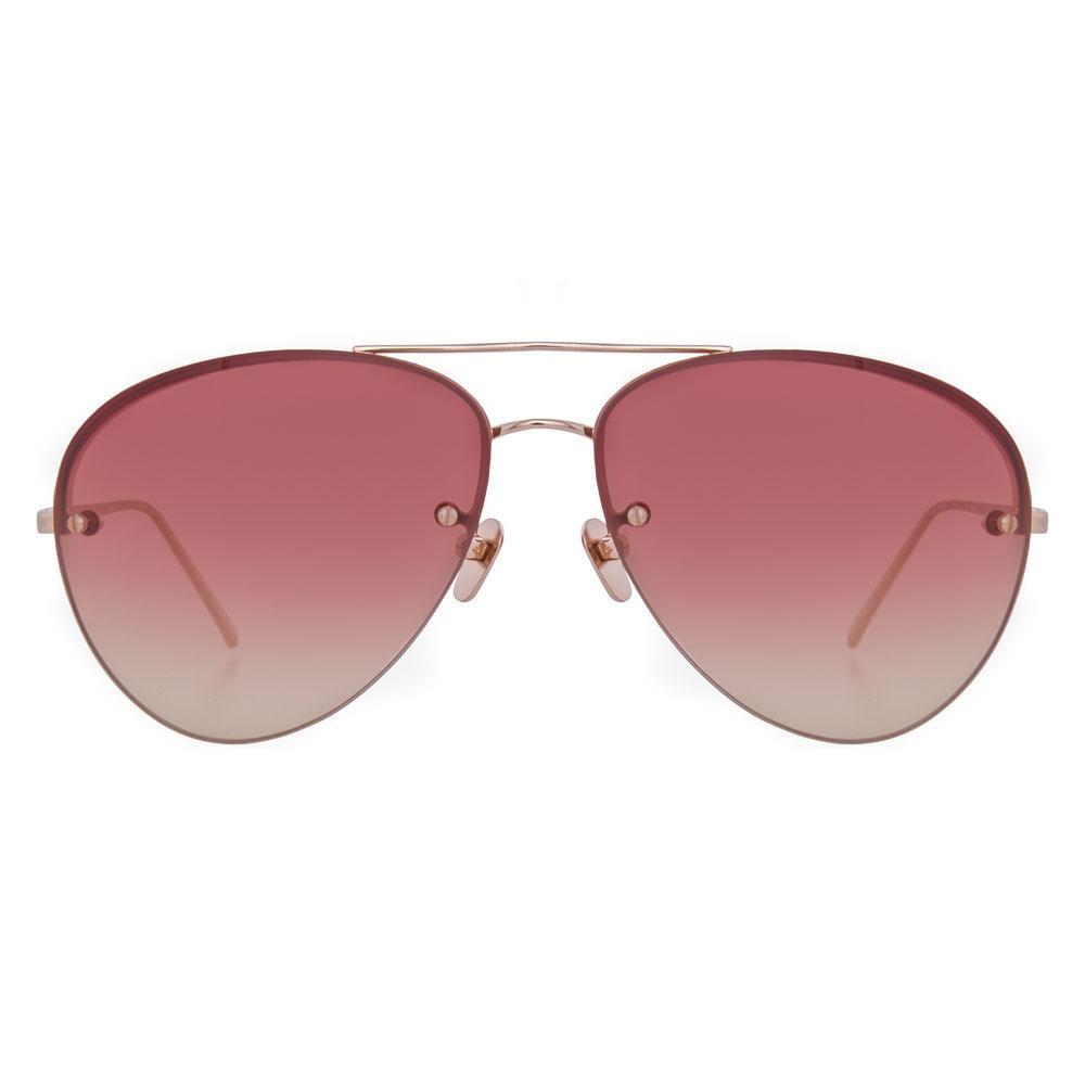 Color_LFL498C7SUN - Linda Farrow 498 C7 Aviator Sunglasses