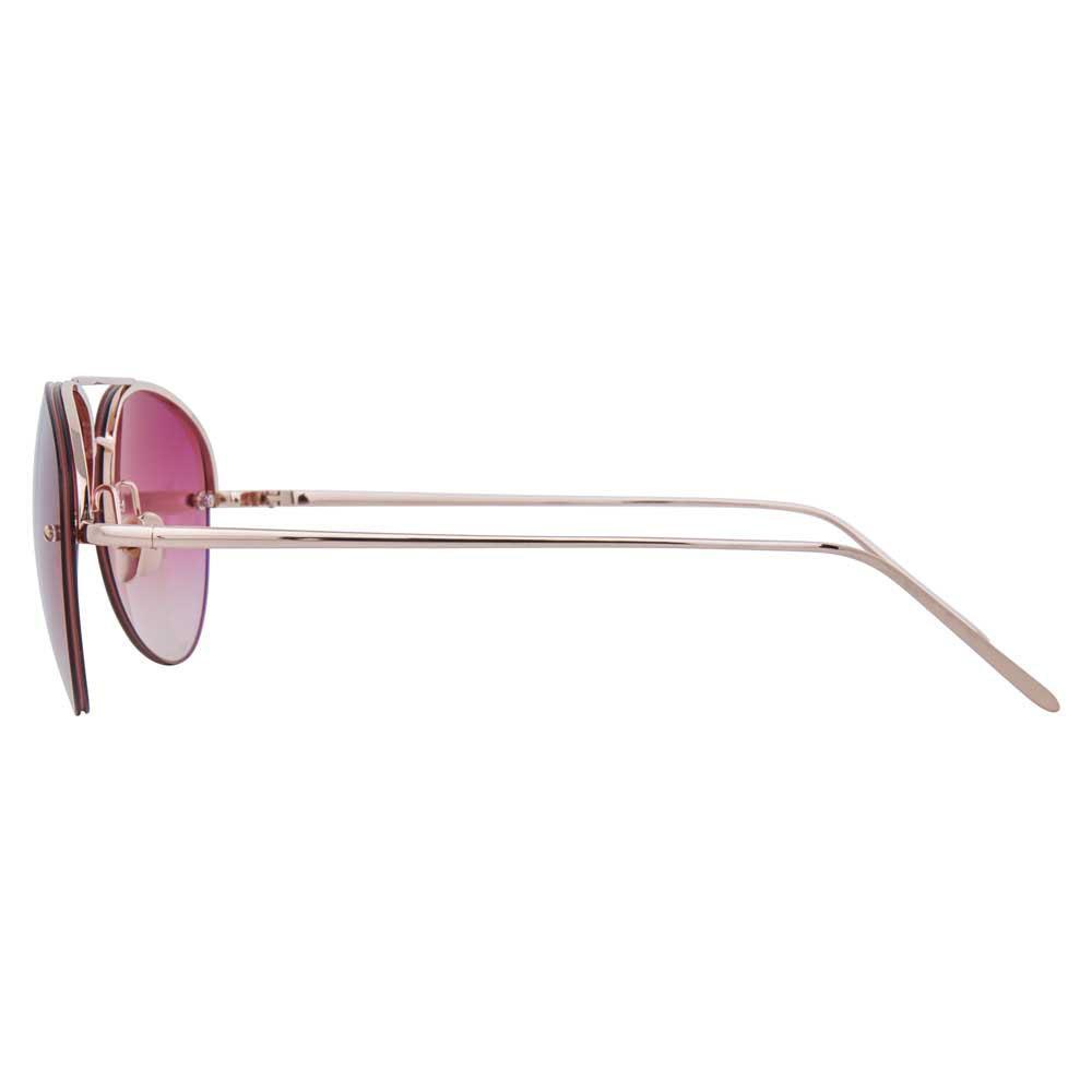 Color_LFL498C7SUN - Linda Farrow 498 C7 Aviator Sunglasses