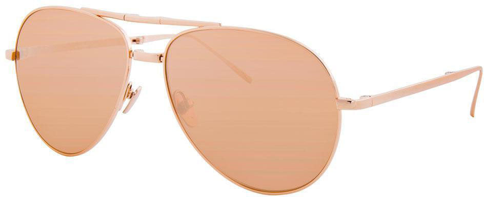 Color_LFL518C3SUN - Linda Farrow 518 C3 Aviator Sunglasses