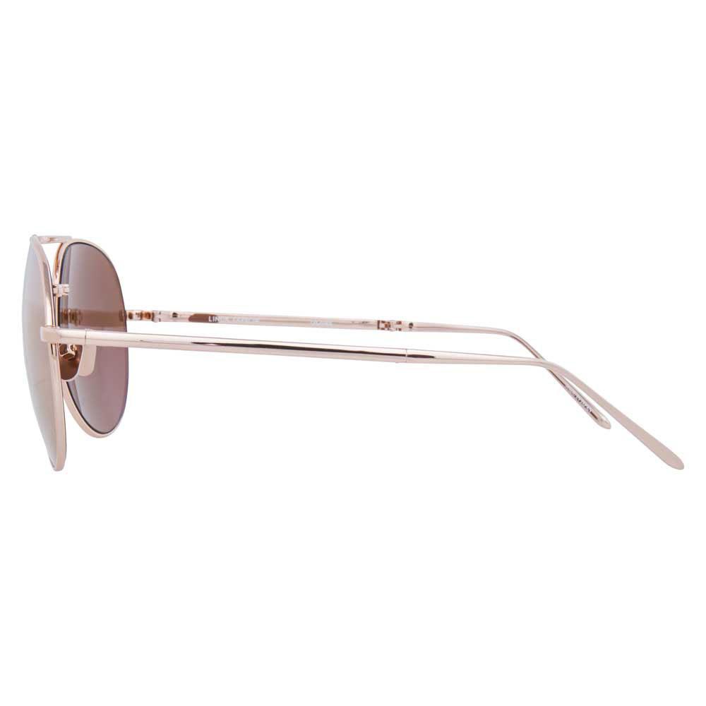 Color_LFL518C3SUN - Linda Farrow 518 C3 Aviator Sunglasses