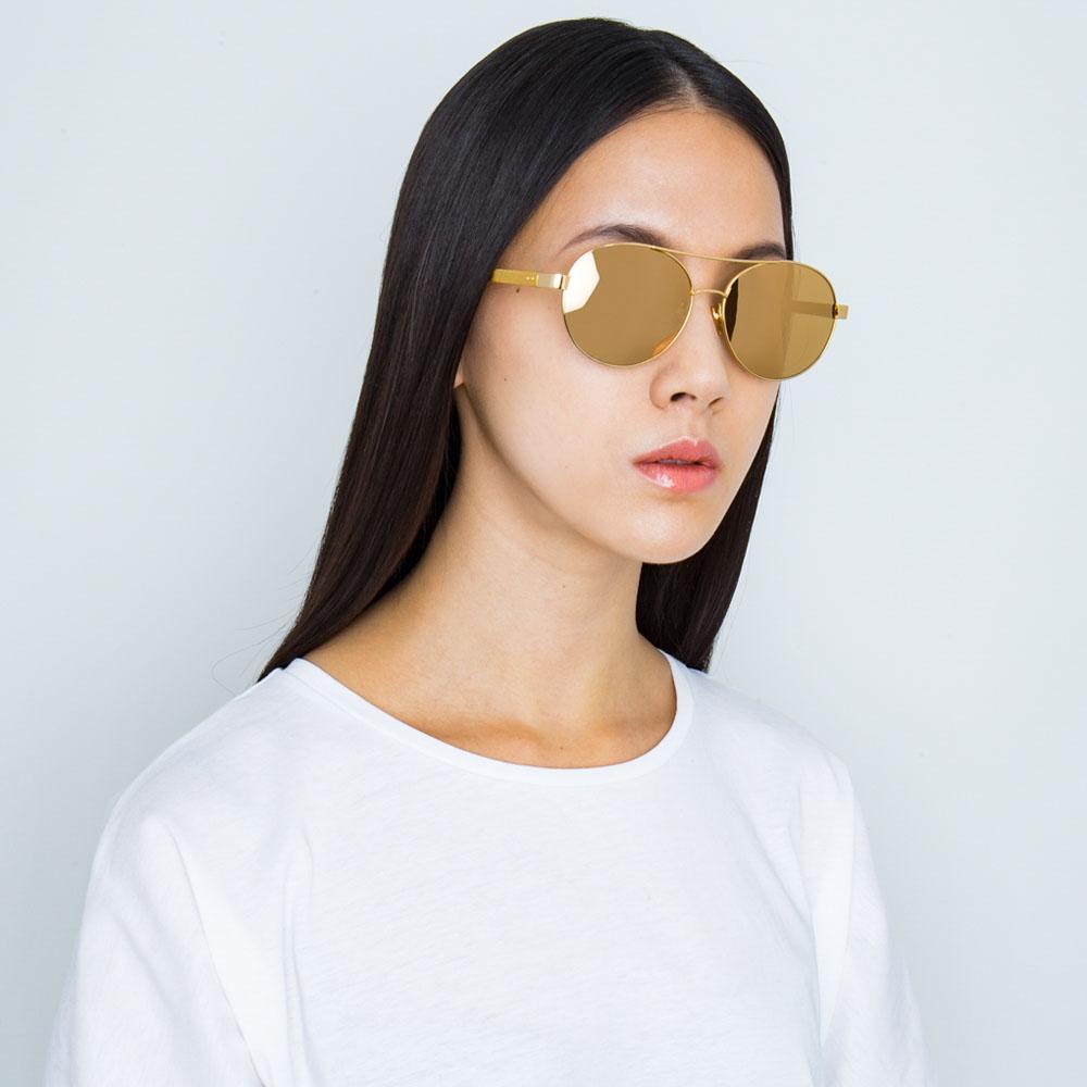 Color_LFL559C1SUN - Linda Farrow 559 C1 Aviator Sunglasses