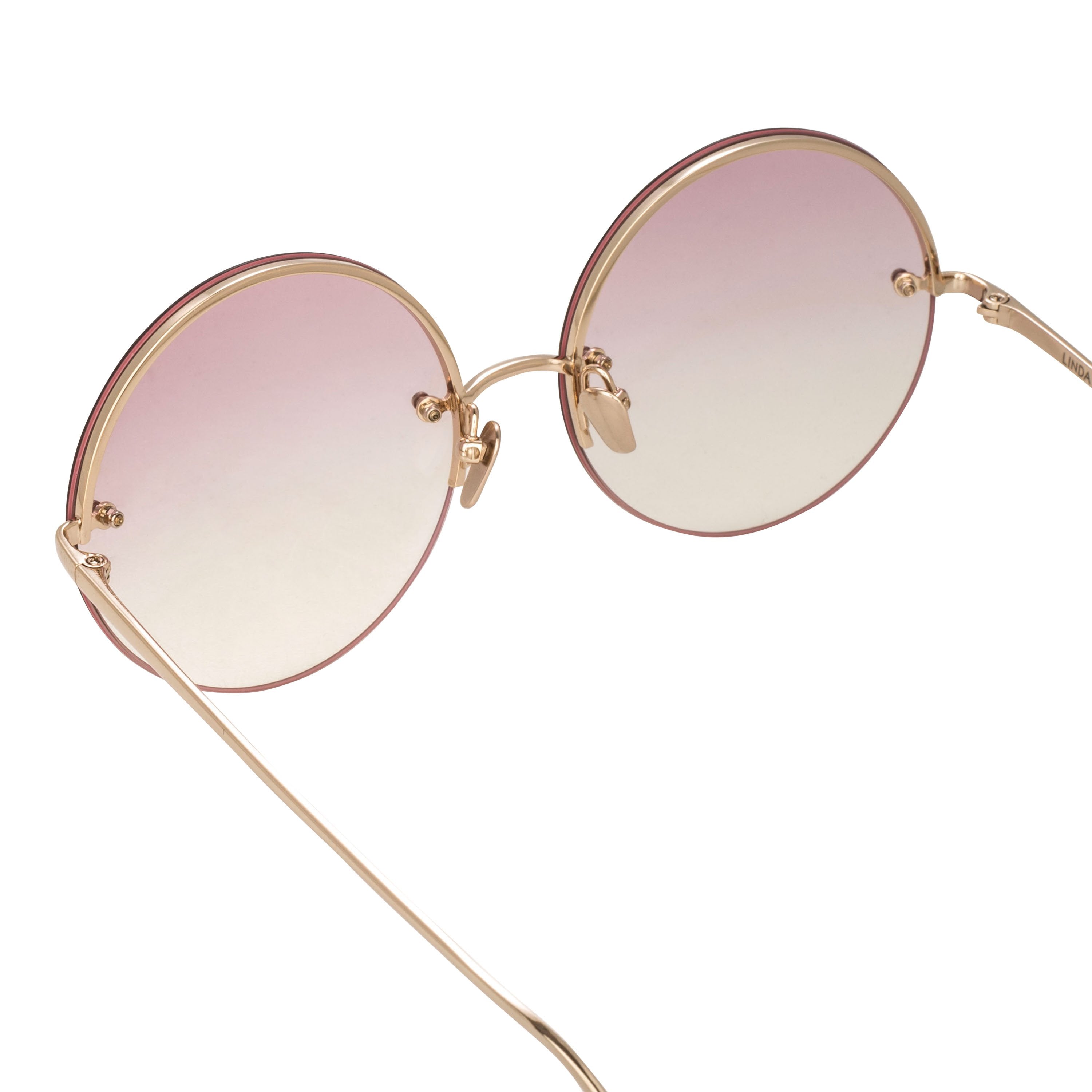 Color_LFL565C11SUN - Linda Farrow 565 C11 Round Sunglasses