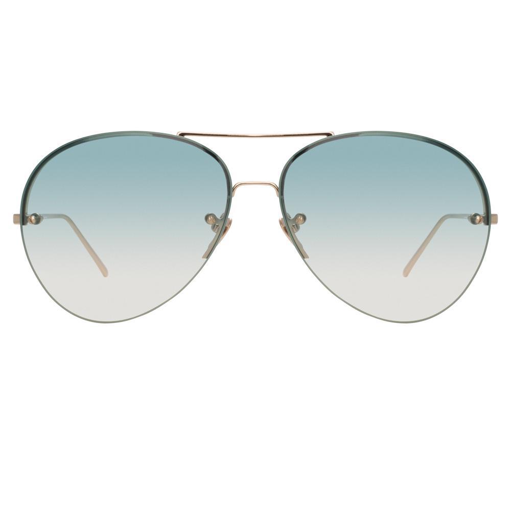 Color_LFL574C10SUN - Linda Farrow 574 C10 Aviator Sunglasses