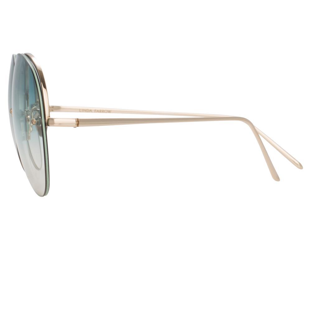 Color_LFL574C10SUN - Linda Farrow 574 C10 Aviator Sunglasses