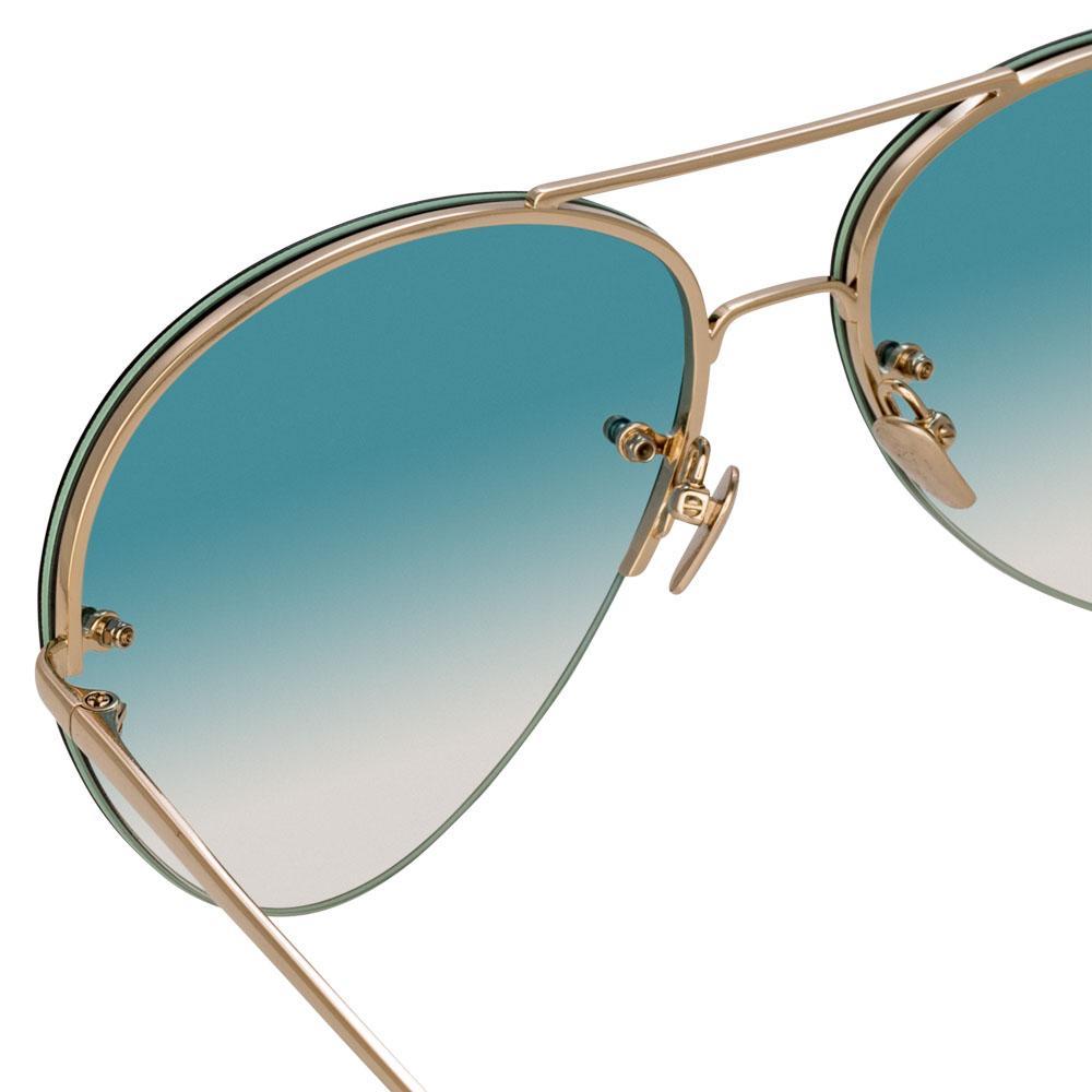 Color_LFL574C10SUN - Linda Farrow 574 C10 Aviator Sunglasses