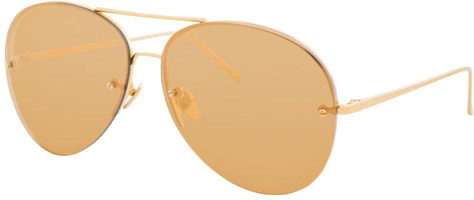 Color_LFL574C1SUN - Linda Farrow 574 C1 Aviator Sunglasses