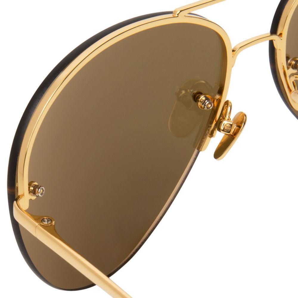 Color_LFL574C1SUN - Linda Farrow 574 C1 Aviator Sunglasses