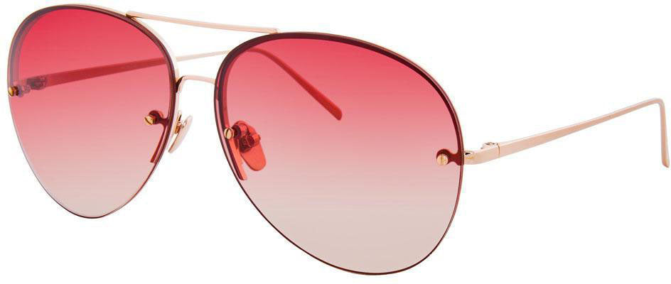 Color_LFL574C7SUN - Linda Farrow 574 C7 Aviator Sunglasses